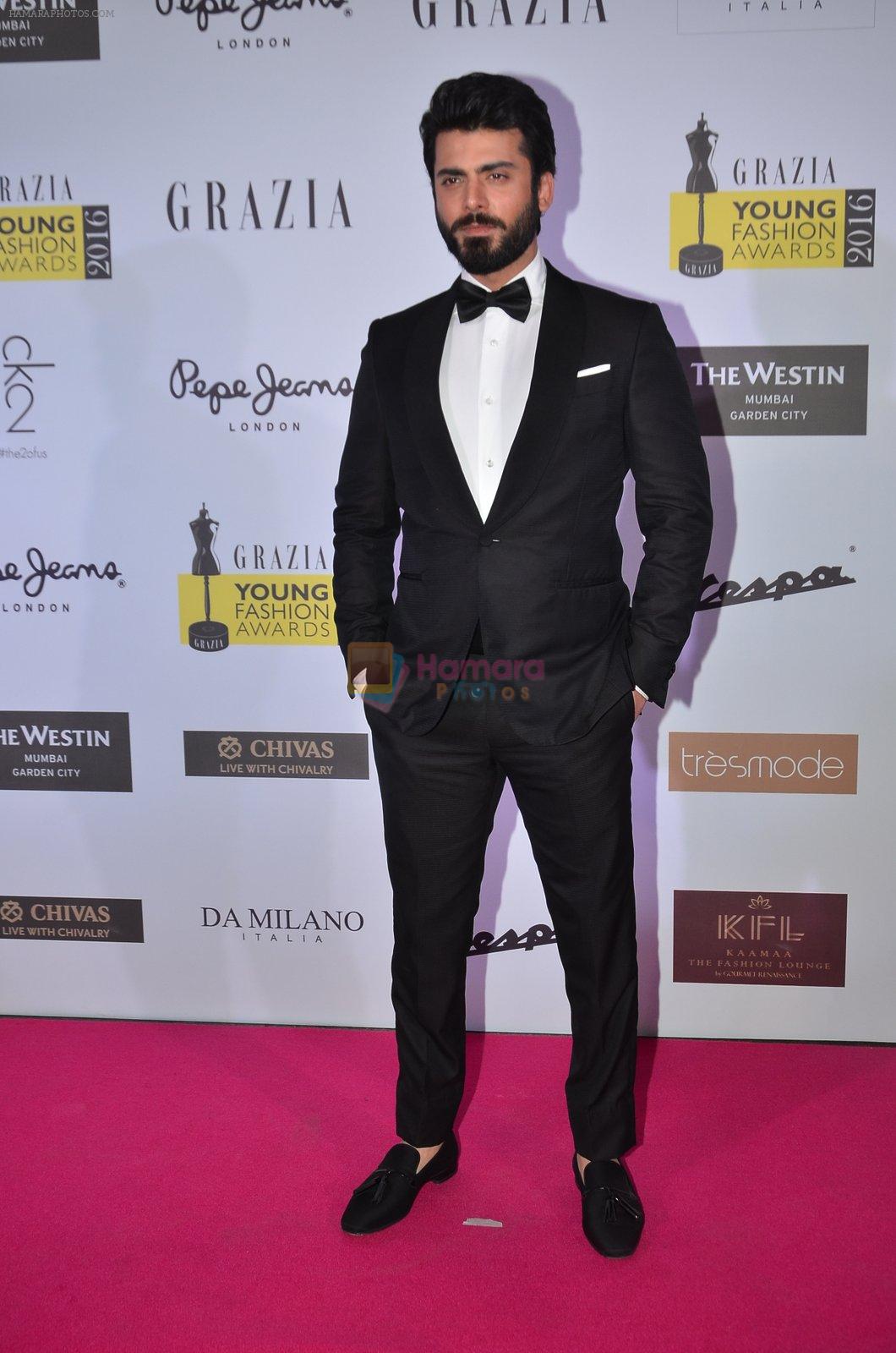 Fawad Khan at Grazia Young Fashion Awards 2016 Red Carpet on 7th April 2016