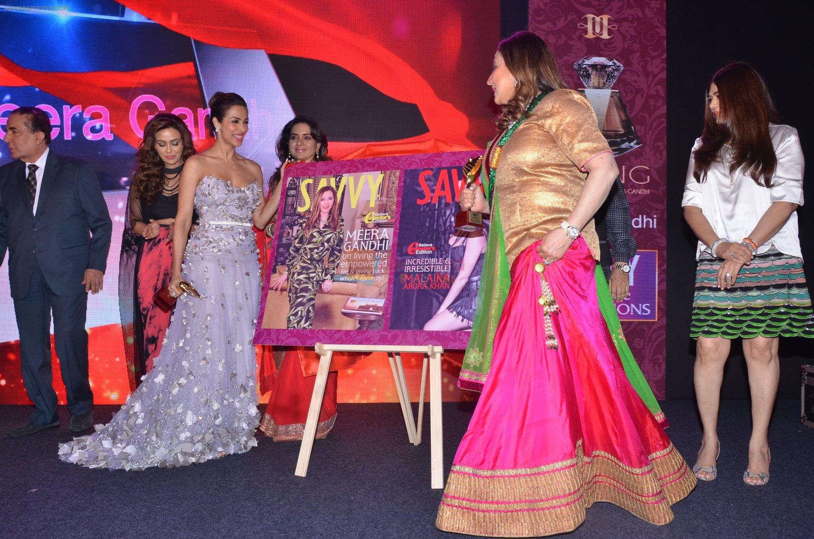 Malaika Arora Khan, Ramesh Sippy at Savvy Magazine covers celebrations in Mumbai on 9th April 2016