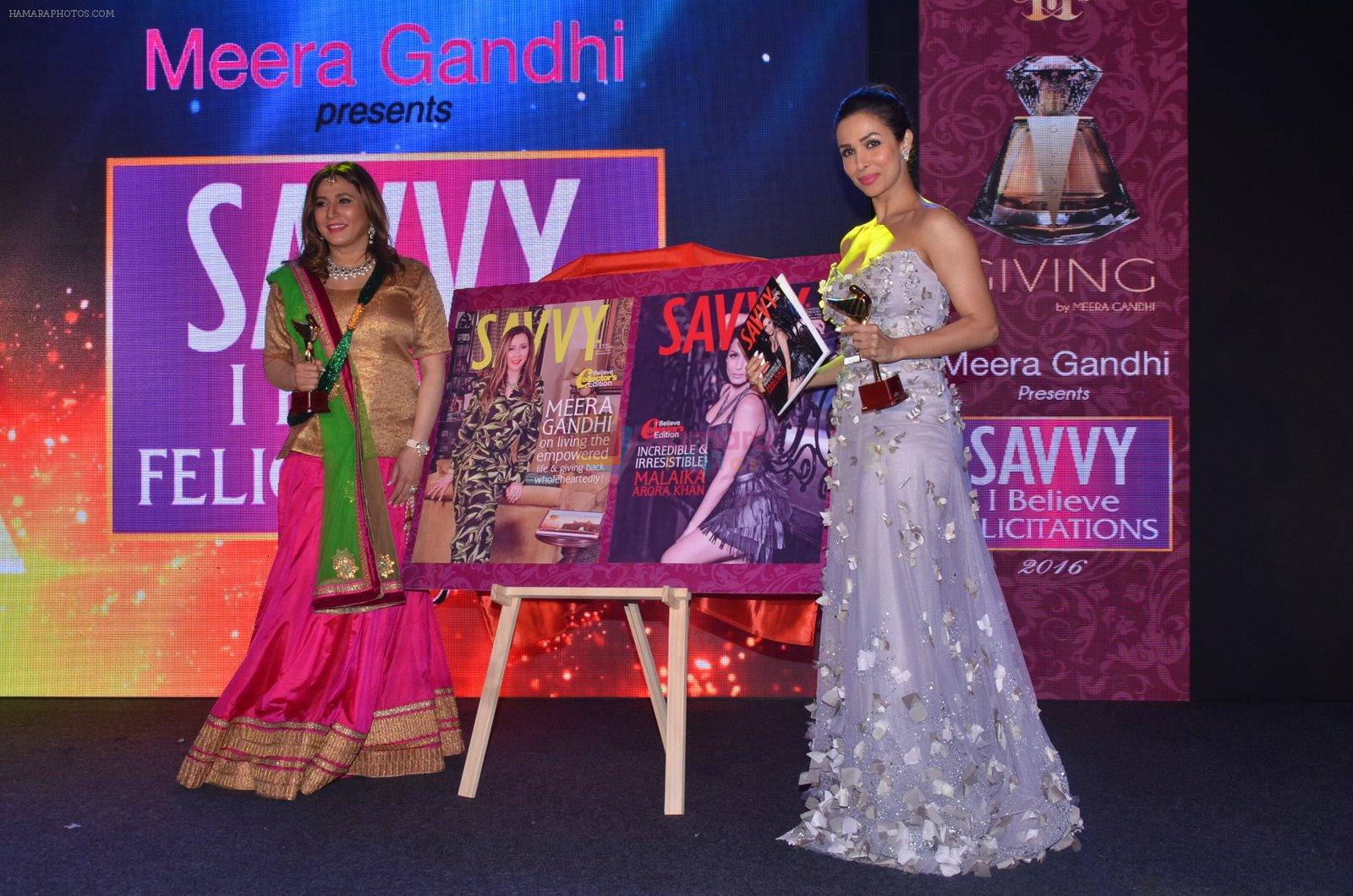 Malaika Arora Khan at Savvy Magazine covers celebrations in Mumbai on 9th April 2016