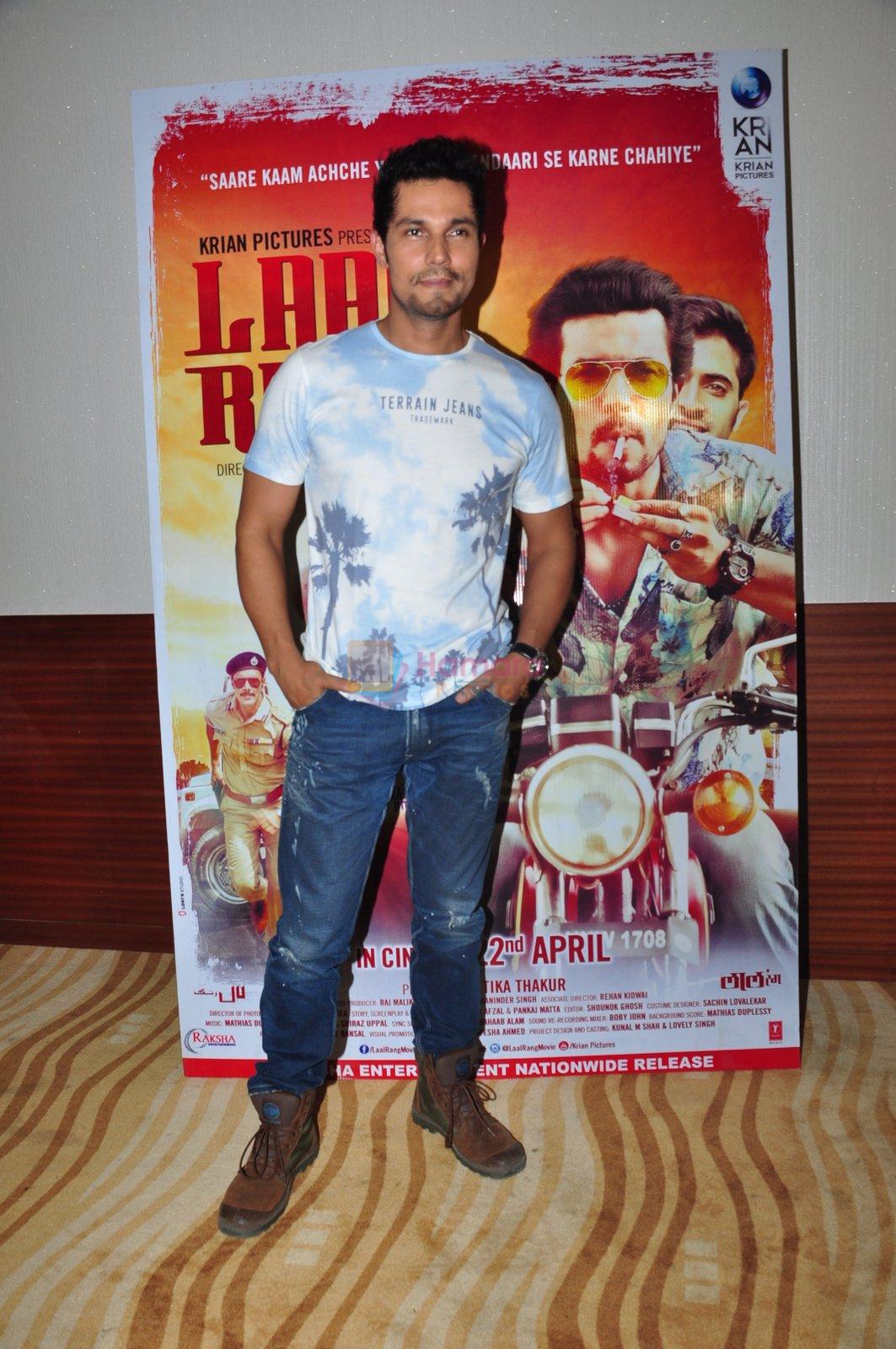 Randeep Hooda at Laal Rang film promotions in Mumbai on 9th April 2016