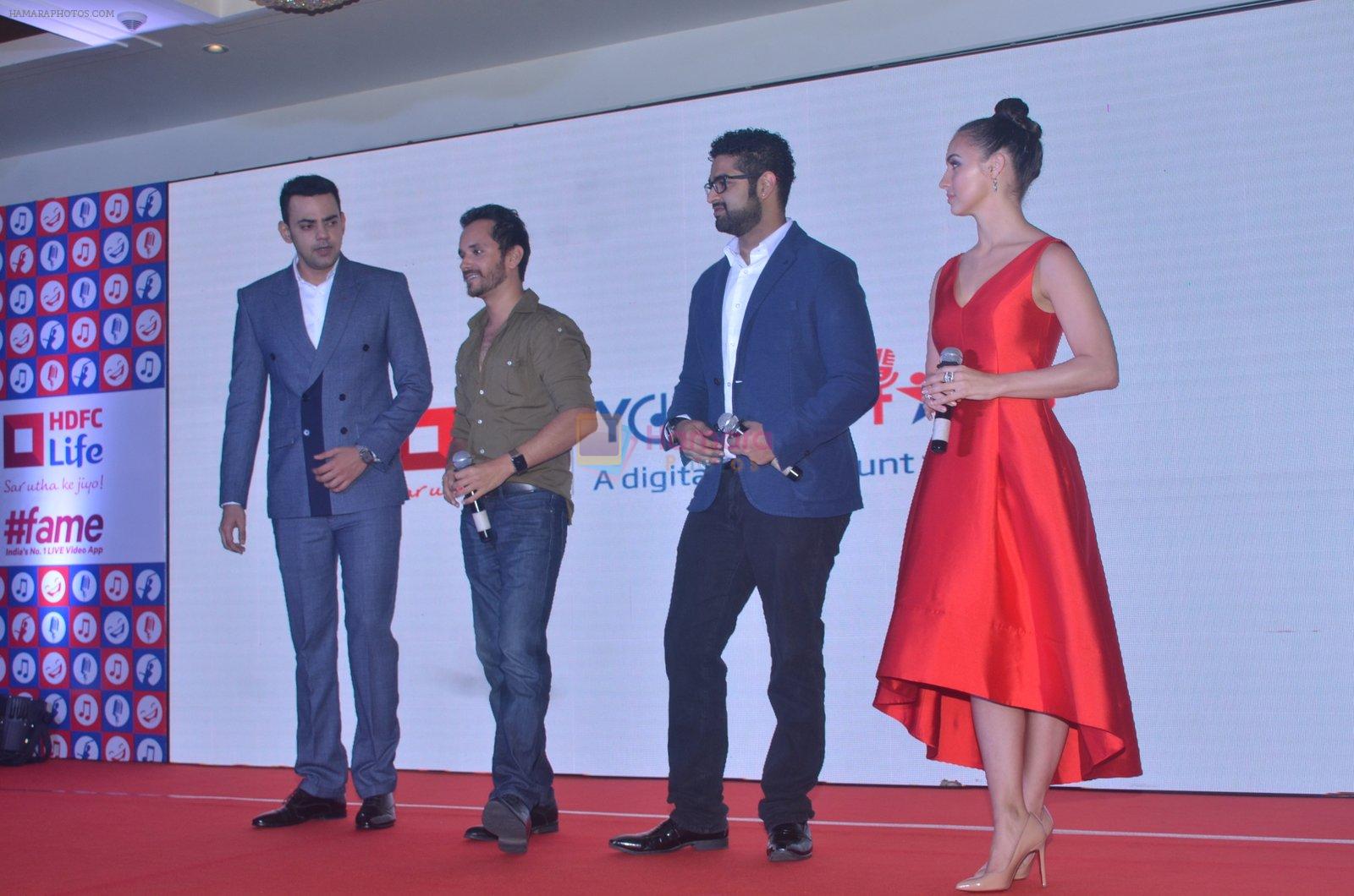 Lauren Gottlieb, Siddharth Mahadevan, Raghav Sachar, Cyrus Sahukar at Fame app event in Mumbai on 12th April 2016