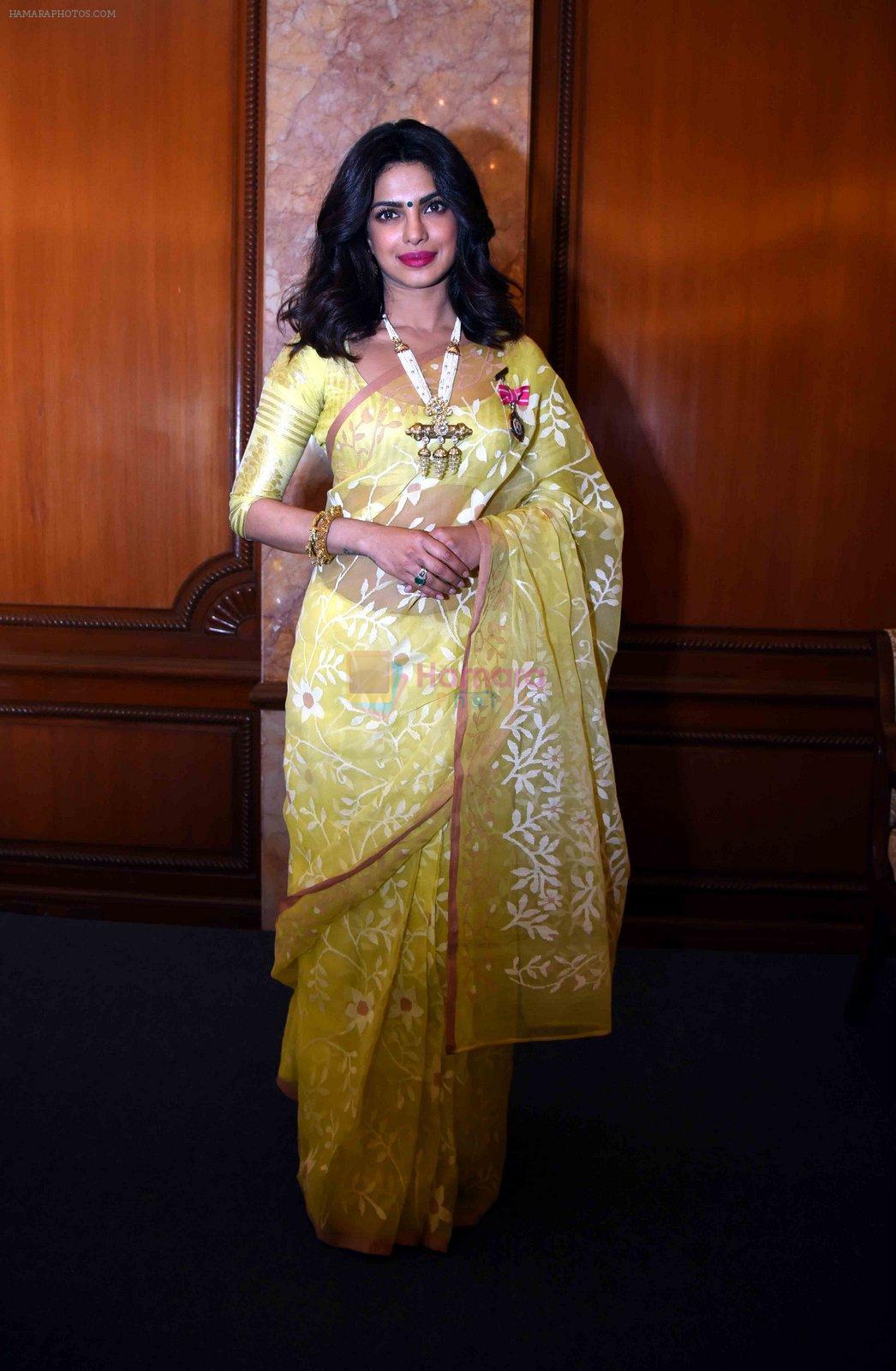 Priyanka Chopra at press meet for winning Padma Awards on 12th April 2016