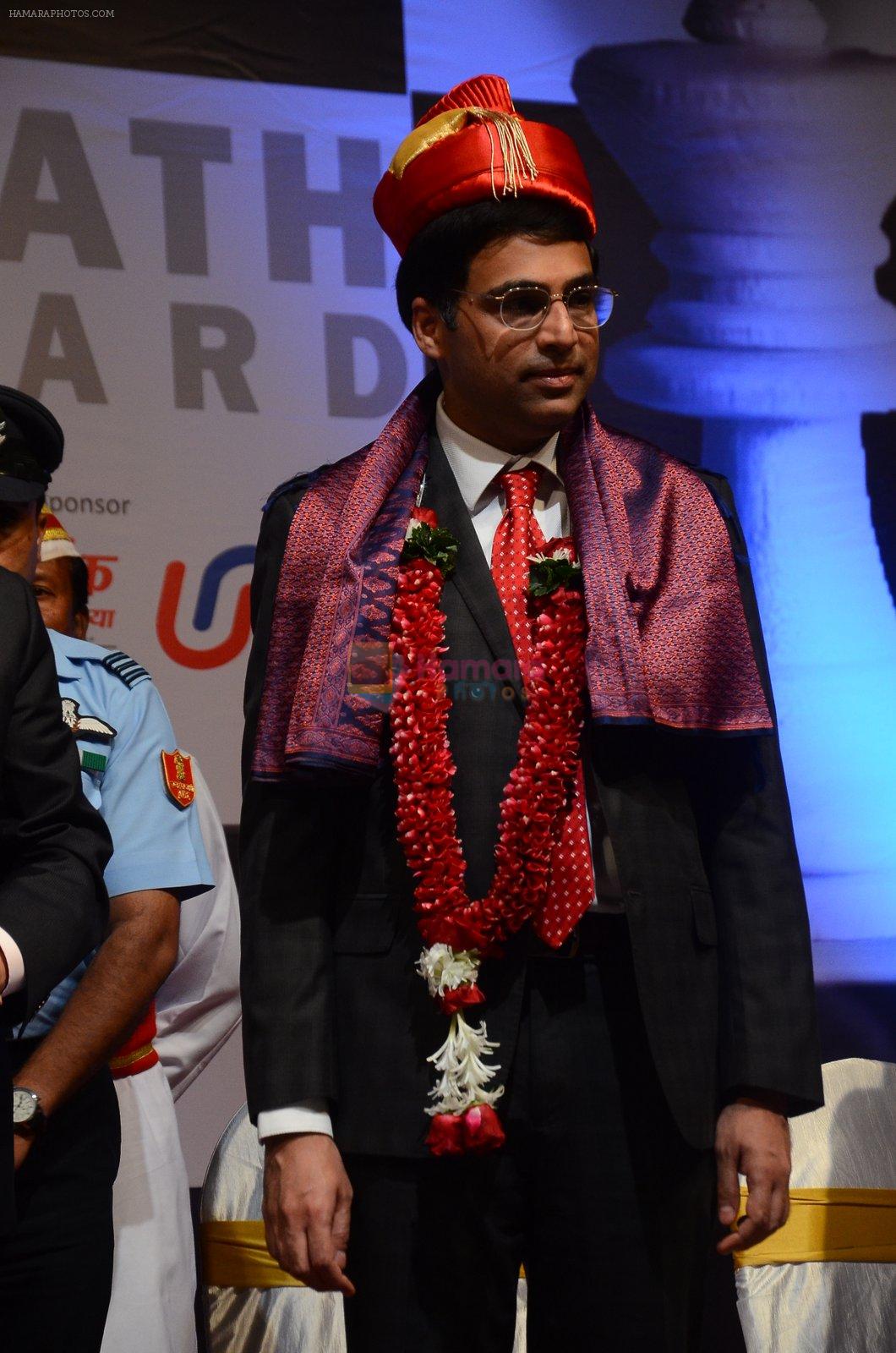 Viswanathan Anand at Hridaynath Mangeshkar Award on 12th April 2016