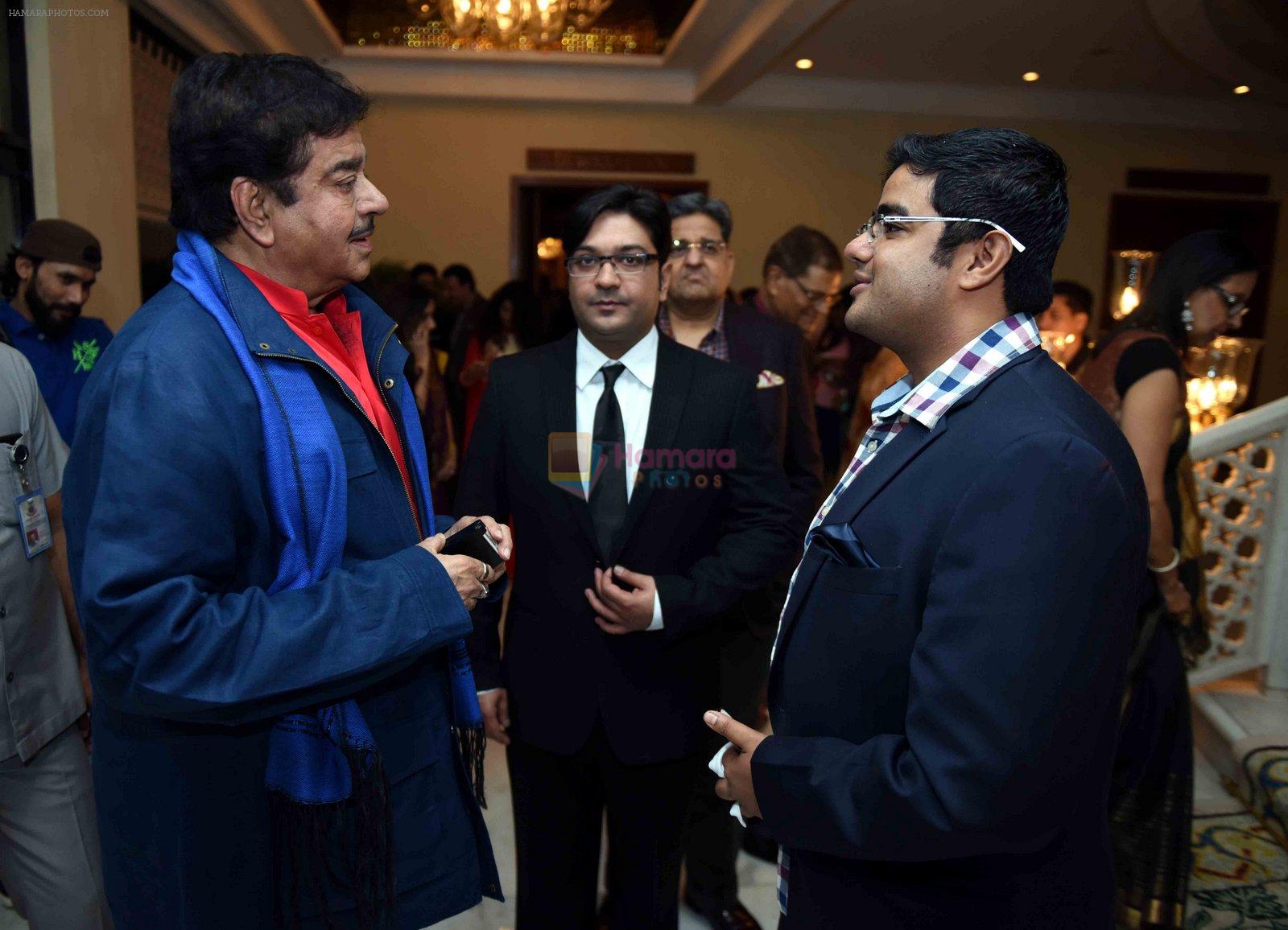 Shatrughan Sinha at Priyanka Chopra's party in Delhi on 12th April 2016