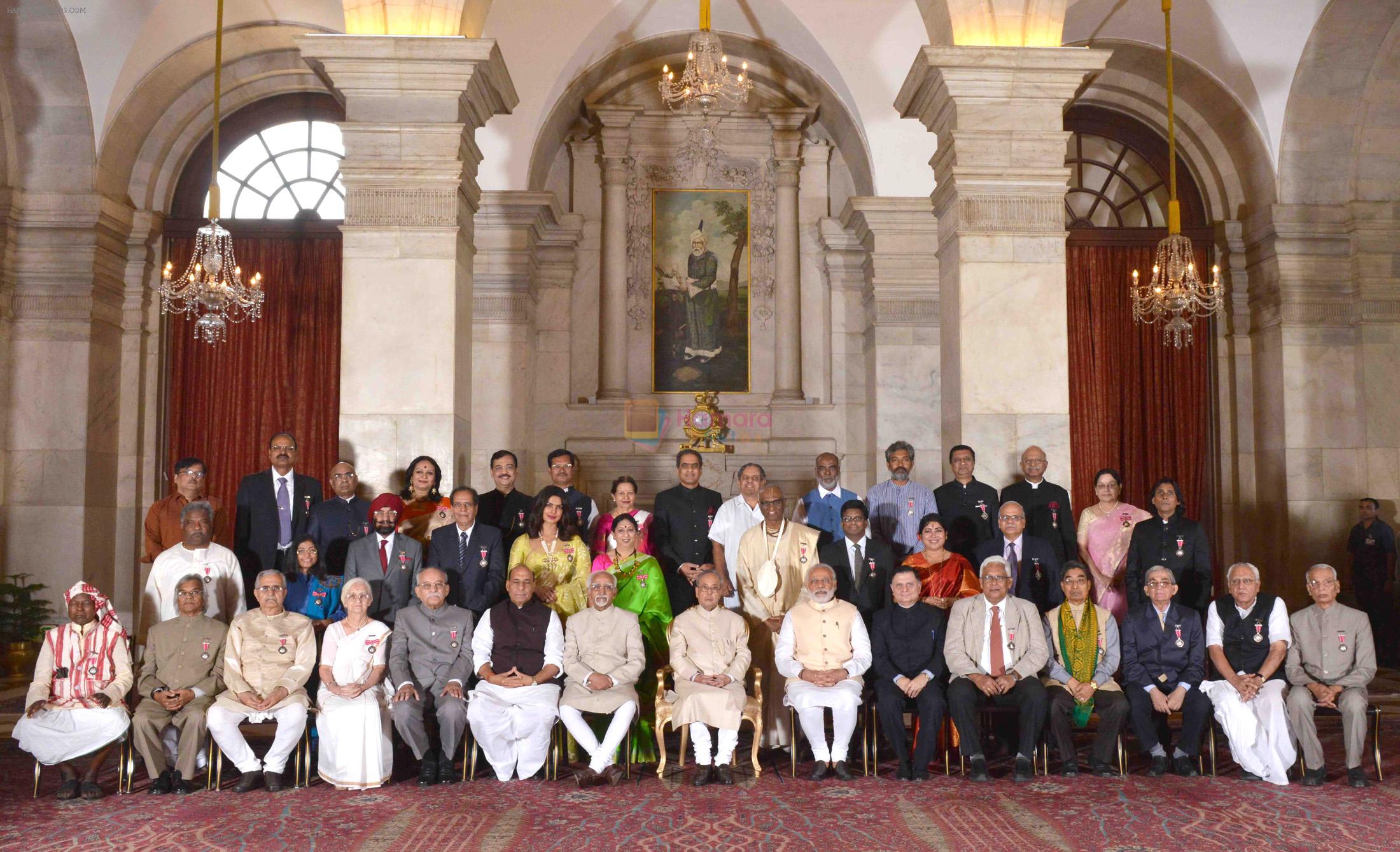 Priyanka Chopra at Padma Bhushan ceremony on 12th April 2016