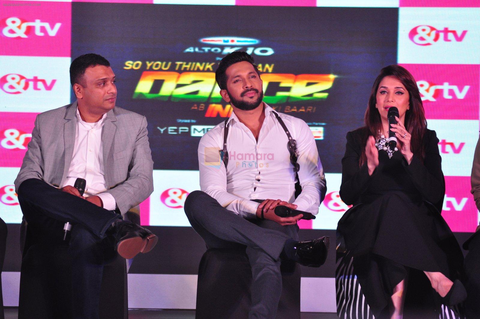 Madhuri Dixit, Terence Lewis at So You Think You can dance launch on 19th April 2016