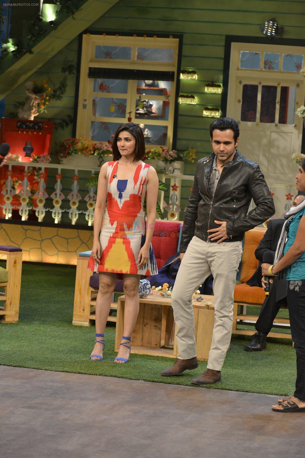 Emraan Hashmi, Prachi Desai at the promotion of Azhar on location of The Kapil Sharma Show on 22nd April 2016