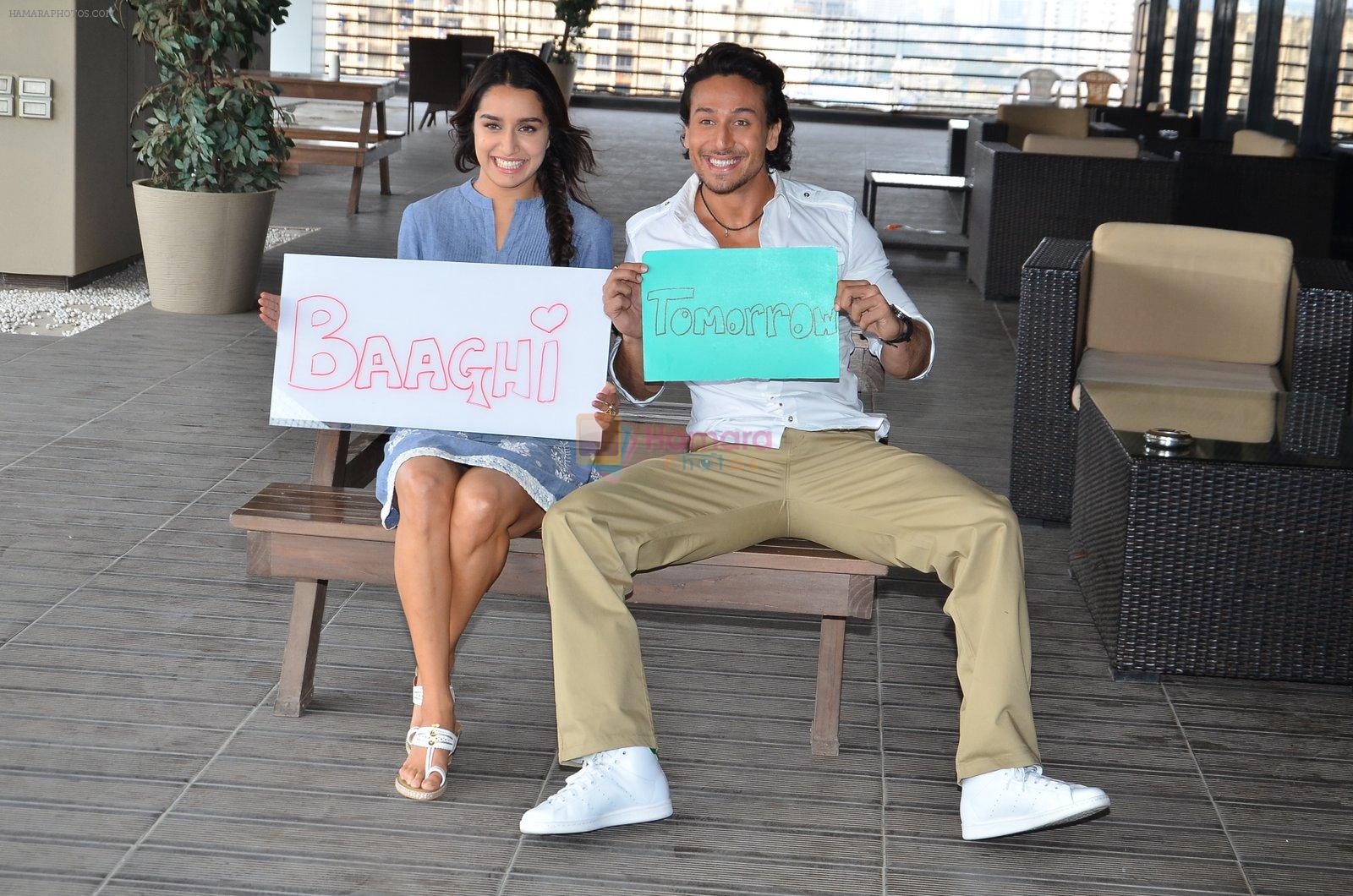 Shraddha Kapoor and Tiger Shroff photo shoot for Baaghi promotions