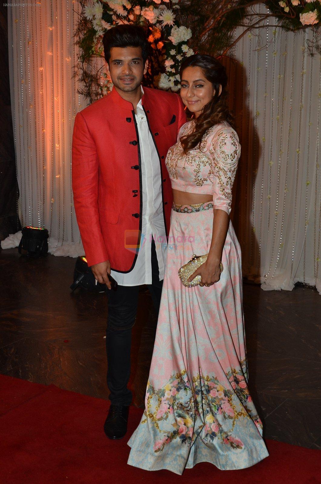 Anusha Dandekar at Bipasha Basu and Karan Singh Grover's Wedding Reception on 30th April 2016