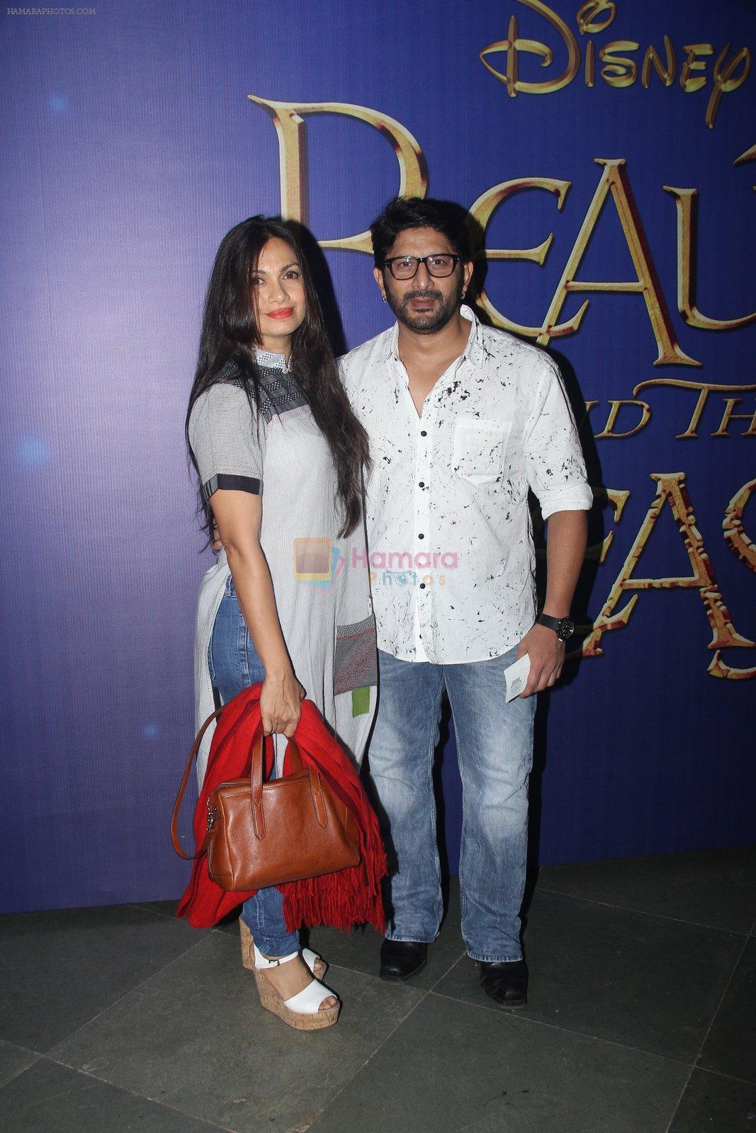 Arshad Warsi, Maria Goretti at Beauty and the Beast screening on 7th May 2016