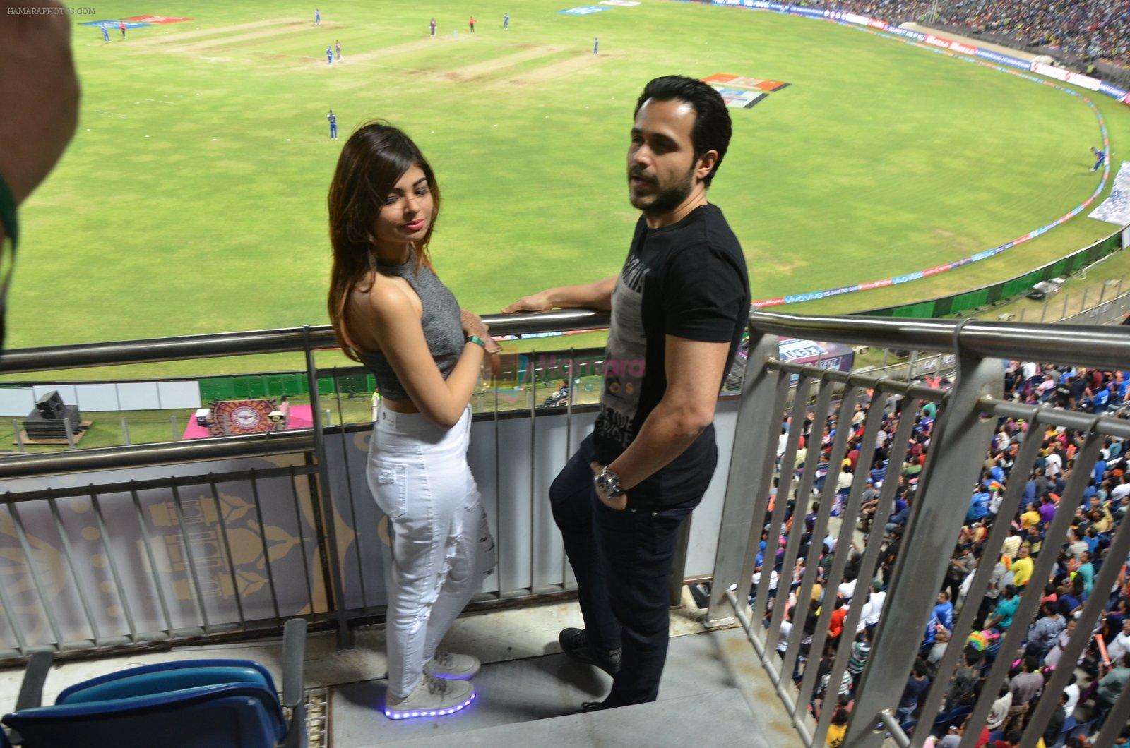 christina bharwani with emran hashmi at Azhar promotions in association with Gourmet Renaissance at IPL match in Pune on 9th May 2016