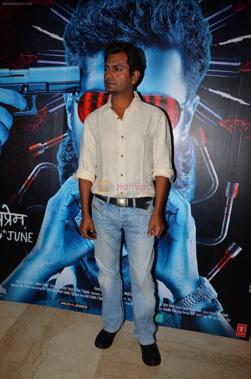 Nawazuddin Siddiqui at the Trailer launch of Raman Raghav 2.0 in Mumbai on 10th May 2016