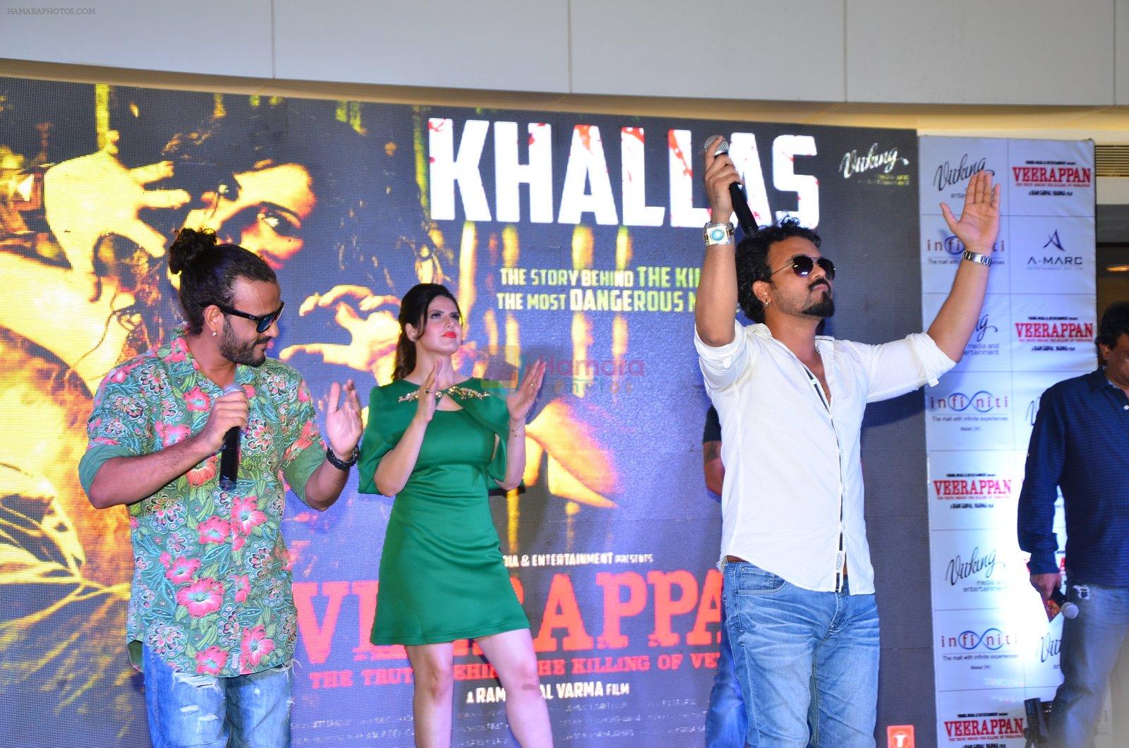 Zarine Khan at Khallas song launch from film Veerappan in Mumbai on 14th May 2016