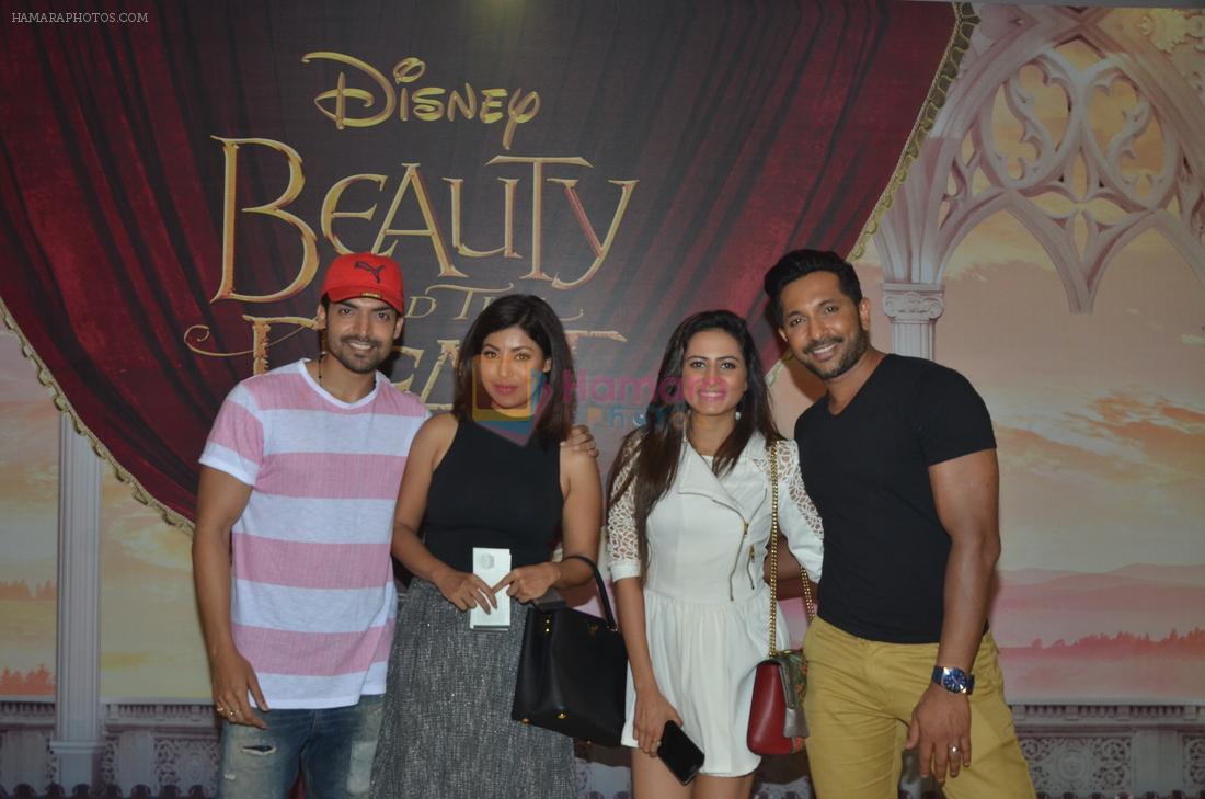 Gurmeet Chaudhary, Debina Banerjee, Sargun Mehta, Terence Lewis at Beauty and Beast screening in Mumbai on 15th May 2016