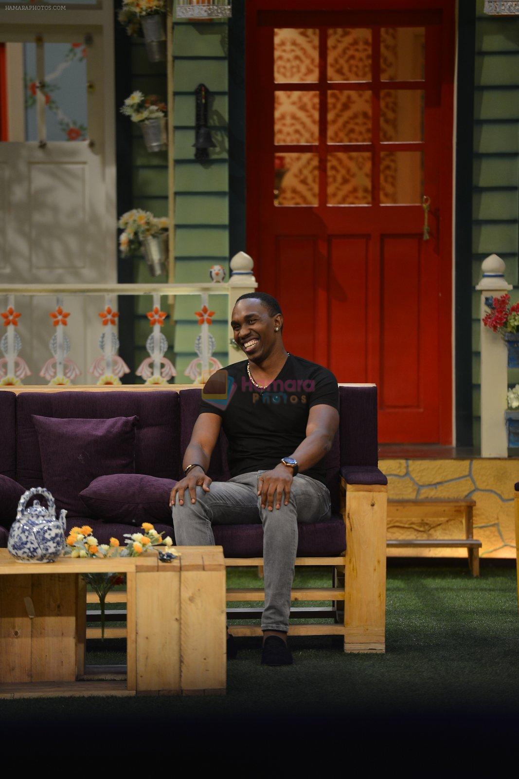 Dwayne Bravo on the sets of Sony Entertainment Television's The Kapil Sharma on 16th May 2016