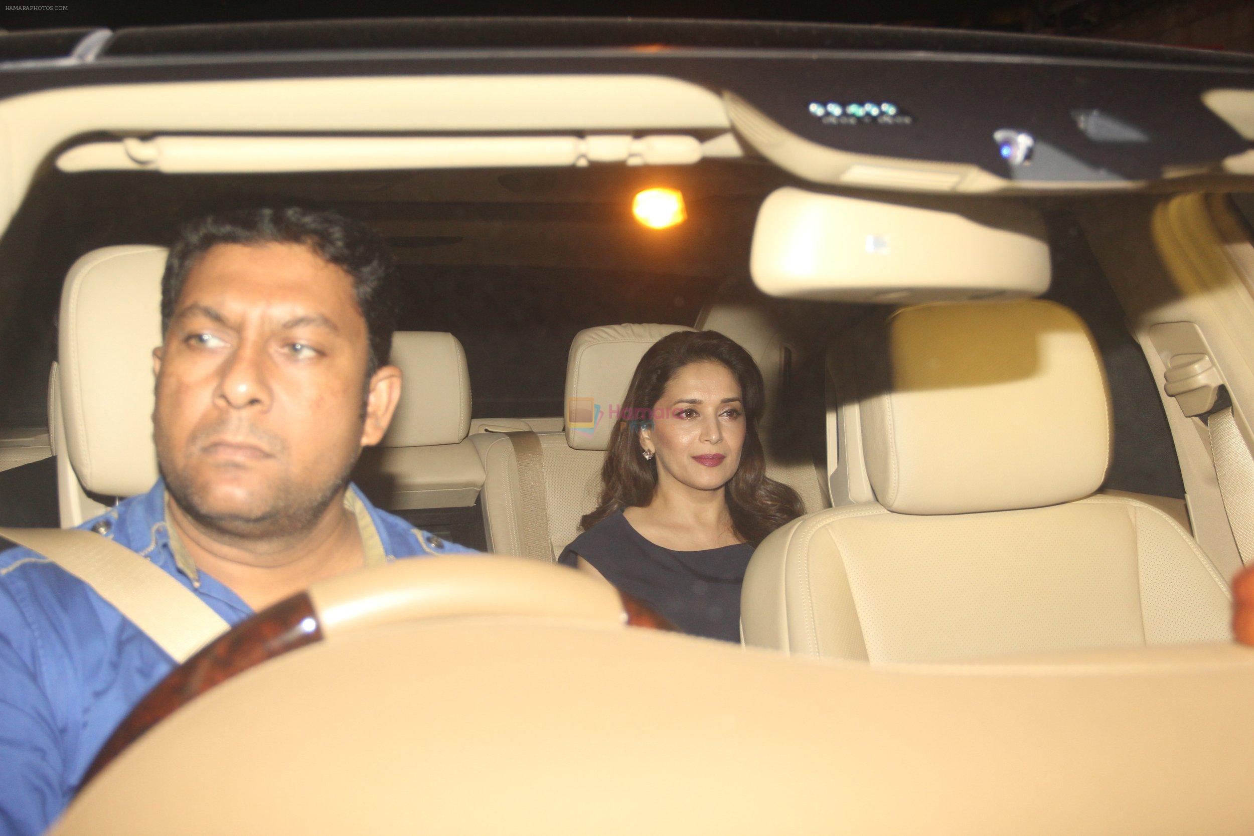 Madhuri Dixit at SRK hosts Apple ceo TIM COOK party on 18th May 2016
