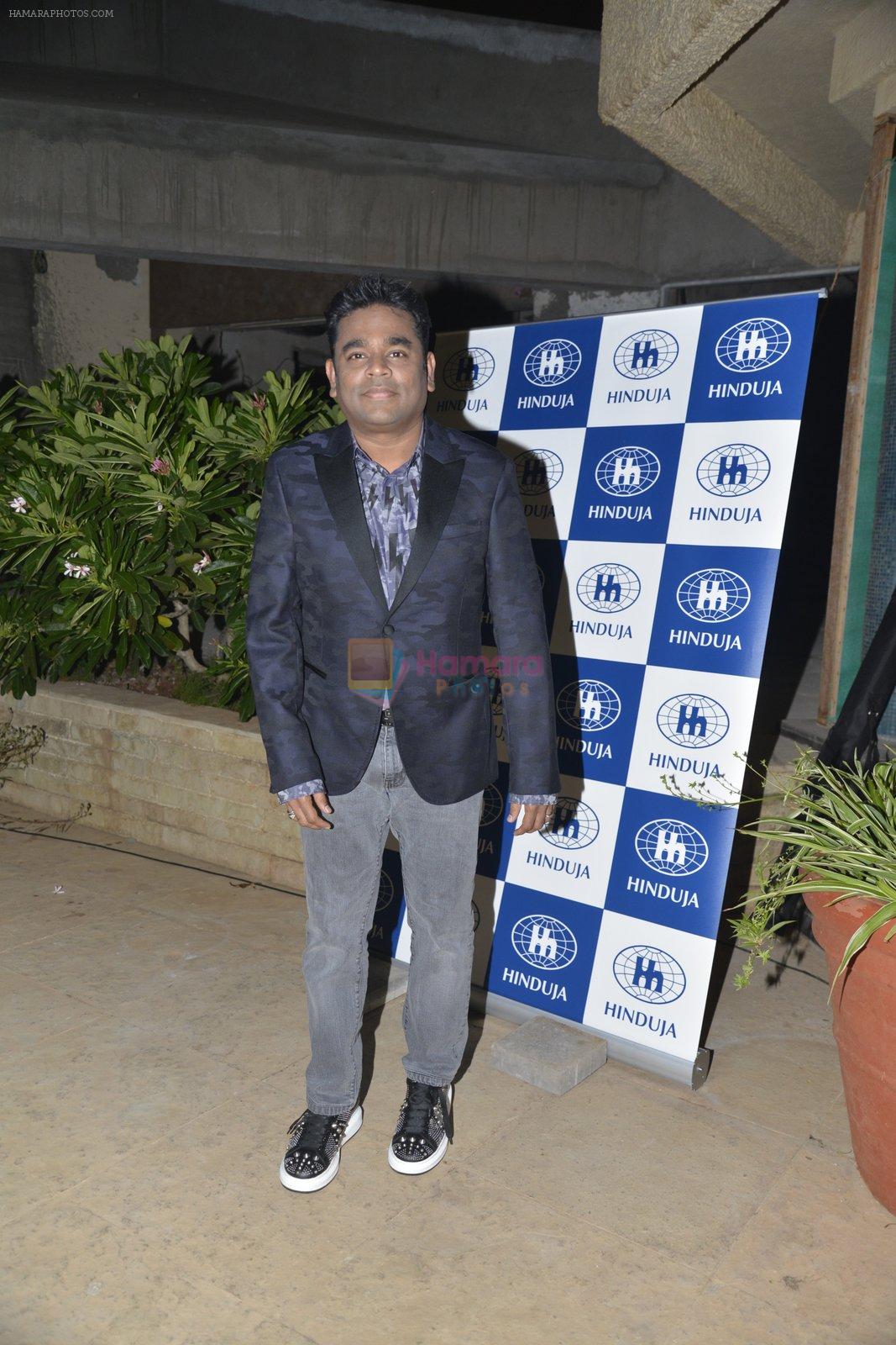 A R Rahman at party hosted by Hindujas with Berkley institute in Mumbai on 18th May 2016