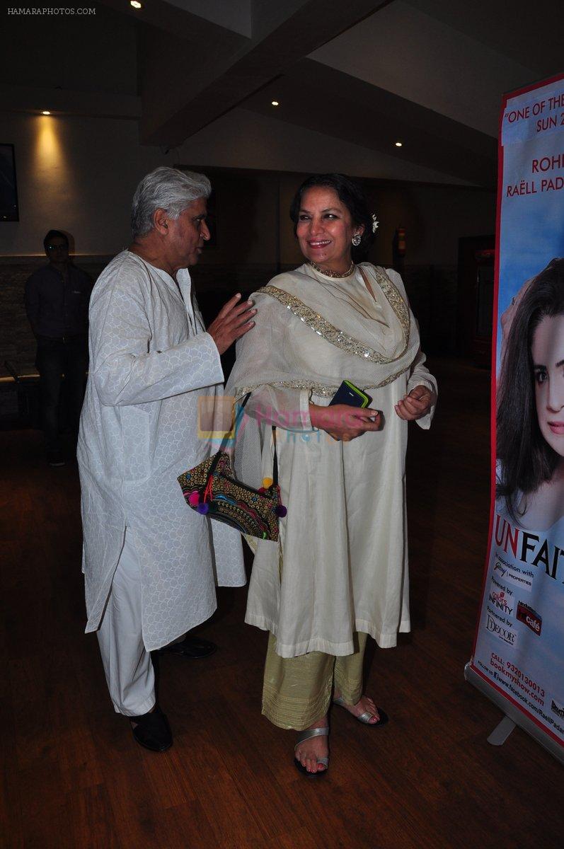 Shabana Azmi, Javed Akhtar at Raell Padamsee play 40 Shades of Grey in Mumbai on 22nd May 2016