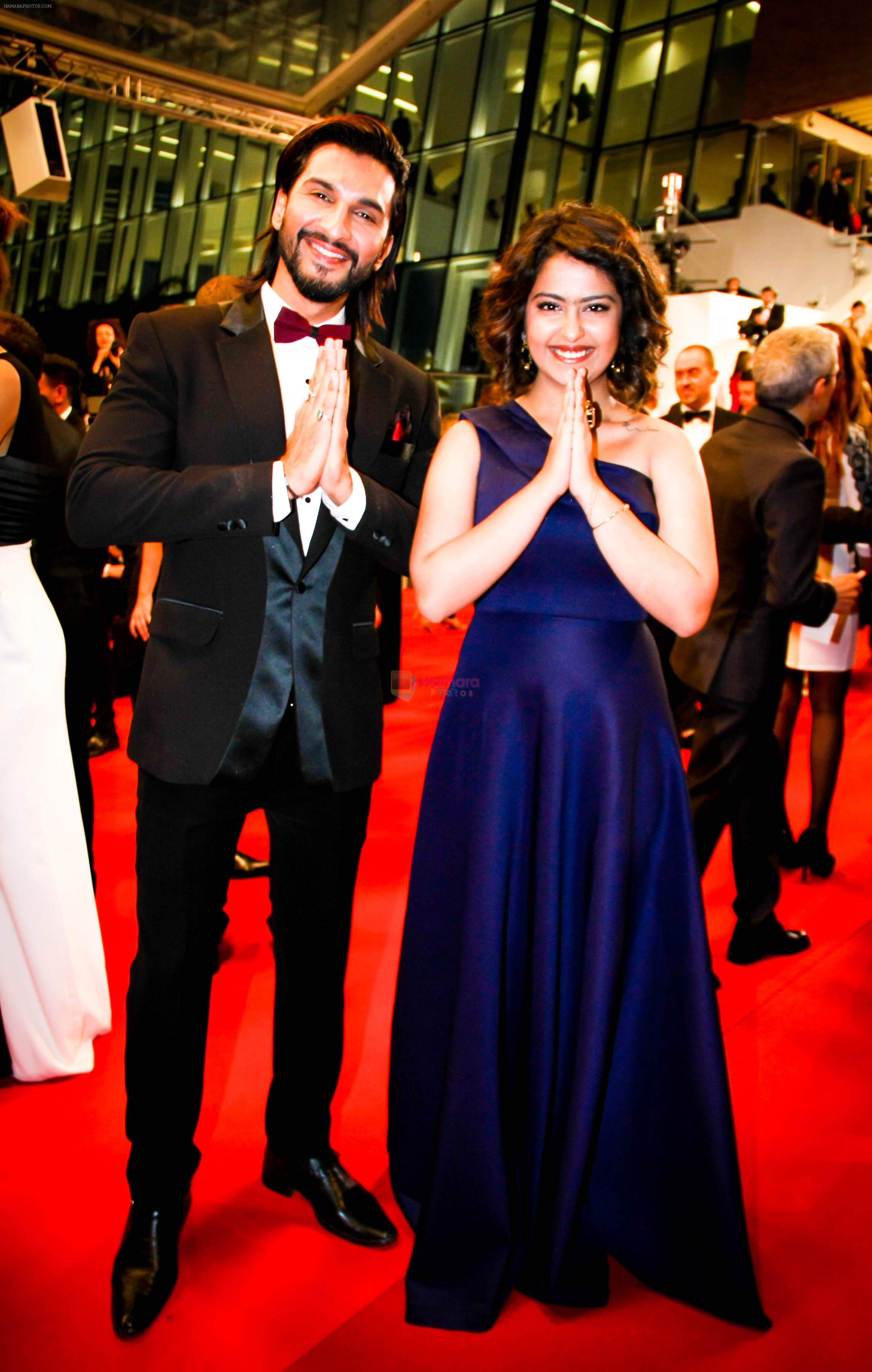 Actress Avika Gor and Actor Manish Raisinghani at Cannes Red Carpet