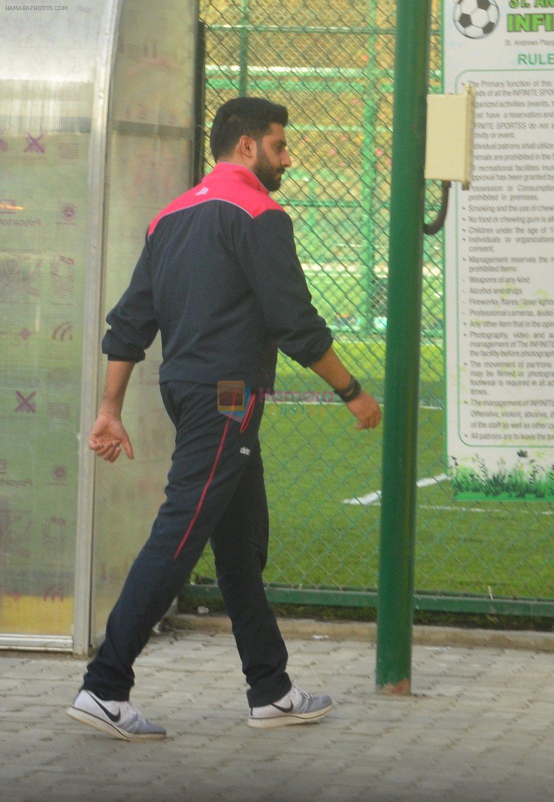 Abhishek Bachchan snapped post soccer match on 29th May 2016
