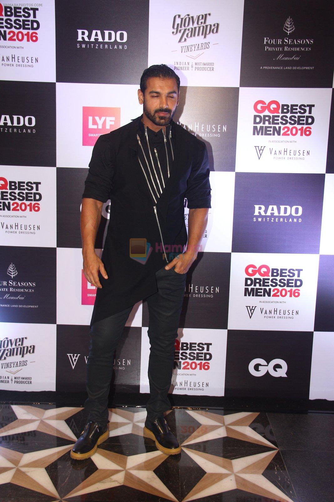 John Abraham at GQ Best Dressed Men 2016 in Mumbai on 2nd June 2016