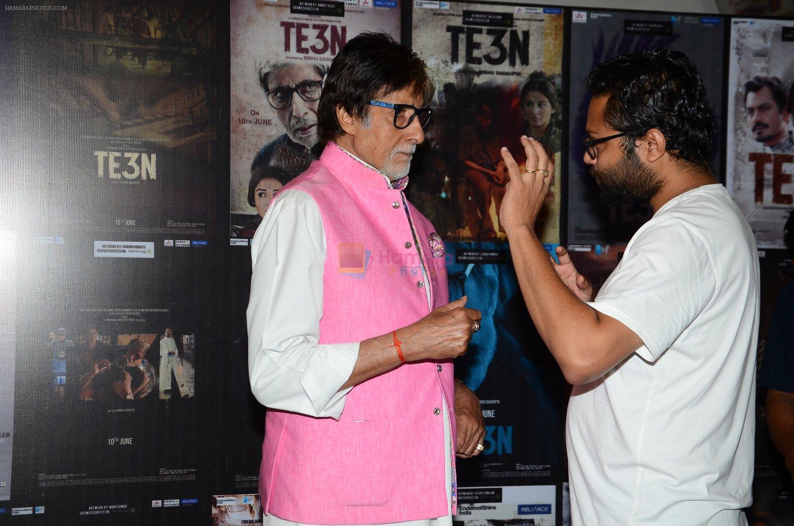 Amitabh Bachchan at the promotion of Te3n on 3rd June 2016