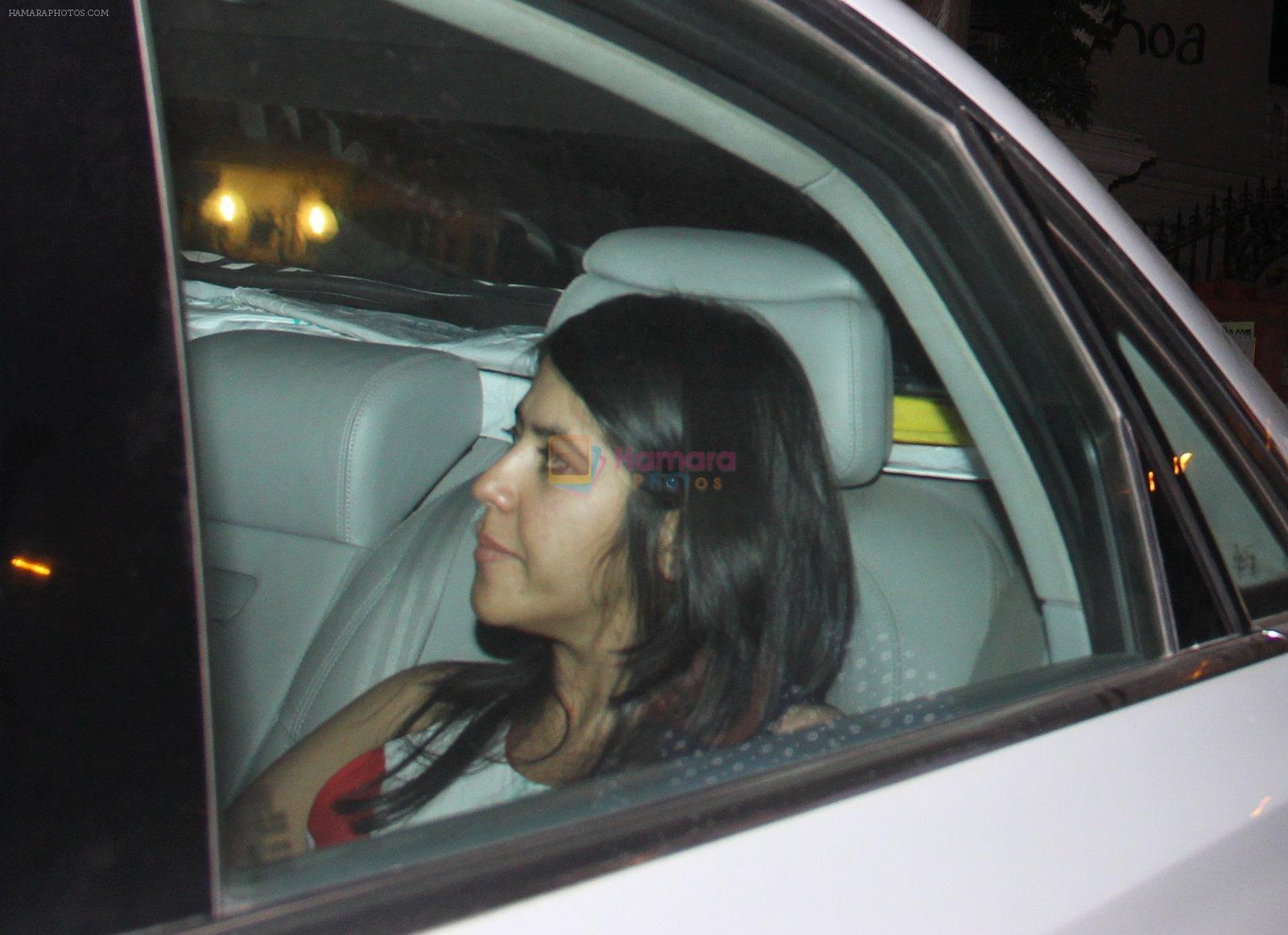 Ekta Kapoor snapped as she left for dinner with Tusshar Kapoor to JW Marriott on 7th June 2016