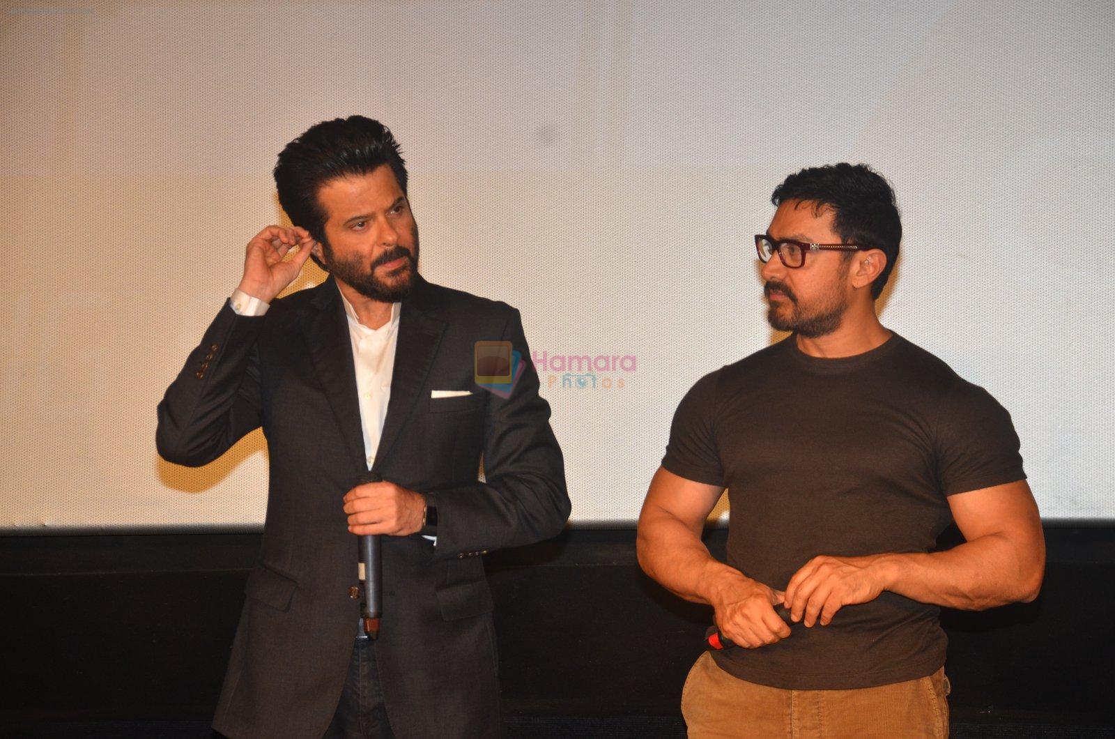 Anil Kapoor, Aamir Khan at 24 show press meet in Mumbai on 8th June 2016