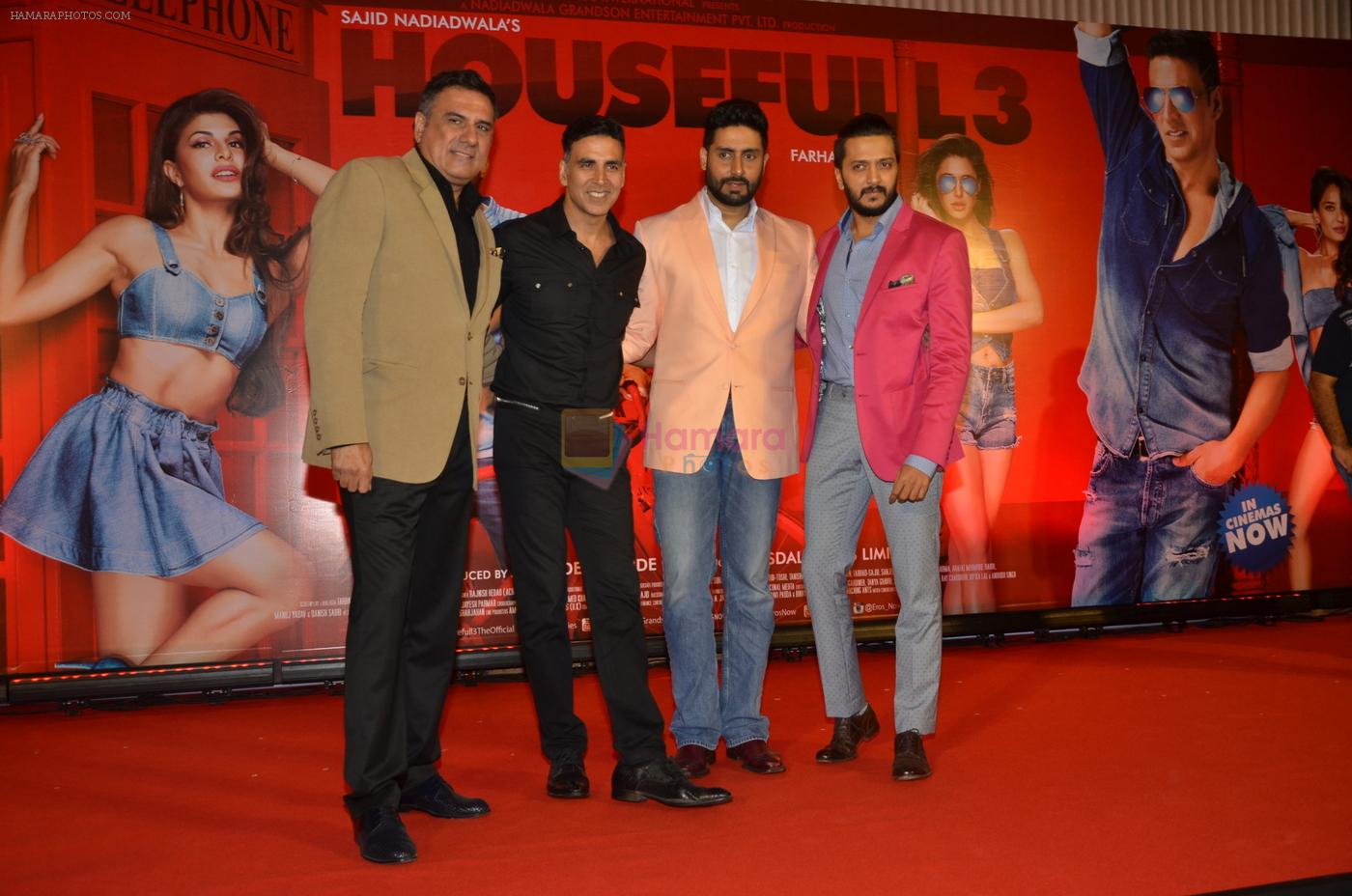 Akshay Kumar, Abhishek Bachchan, Riteish Deshmukh, Boman Irani at Housefull 3 success bash on 9th June 2016