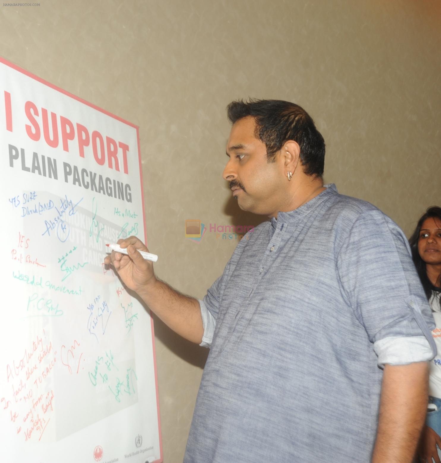 Shankar Mahadevan at an event to support fight against Tobacco and Cancer and  the cause in Mumbai on 11th June 2016