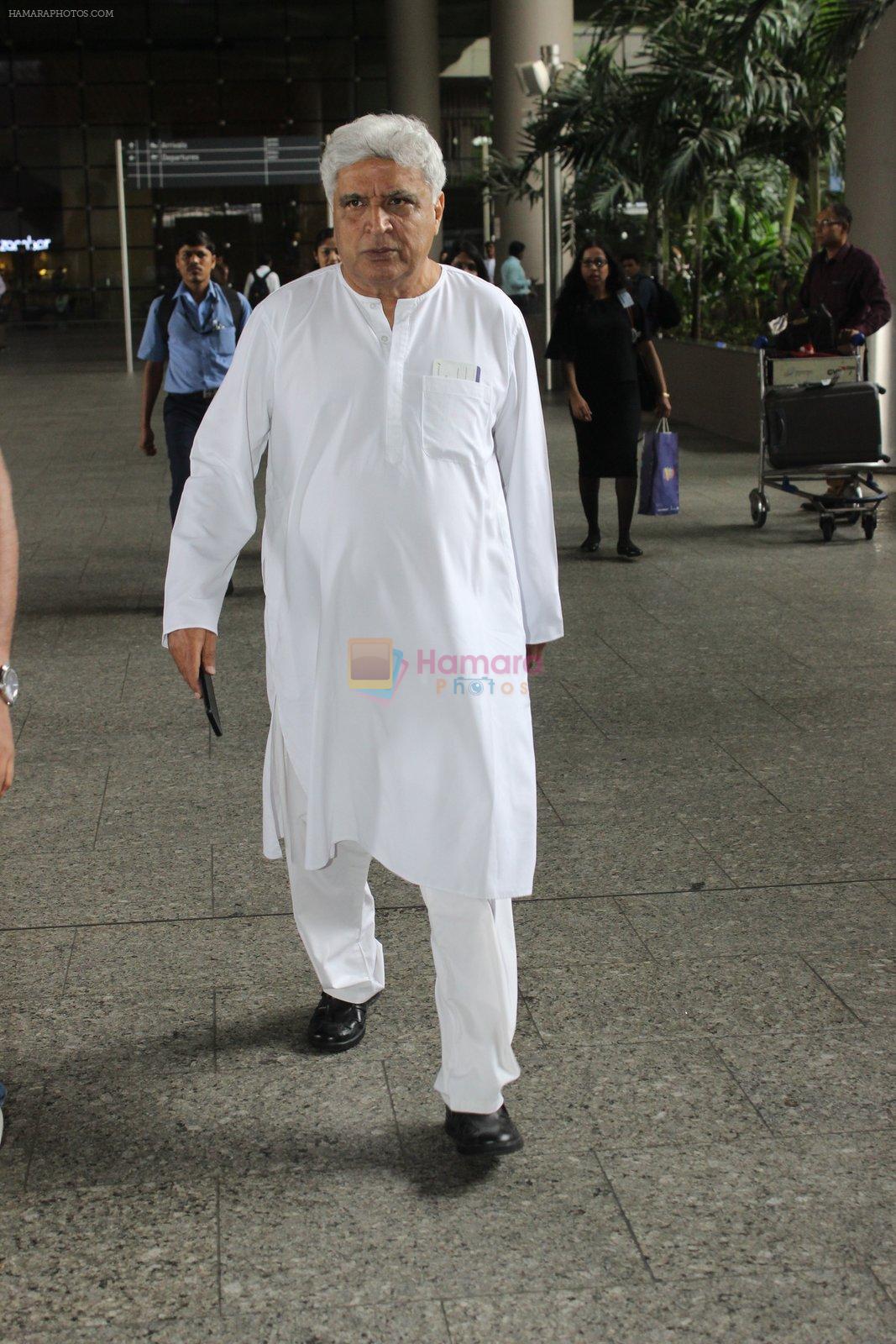 Javed Akhtar snapped at the Airport on June 11th 2016