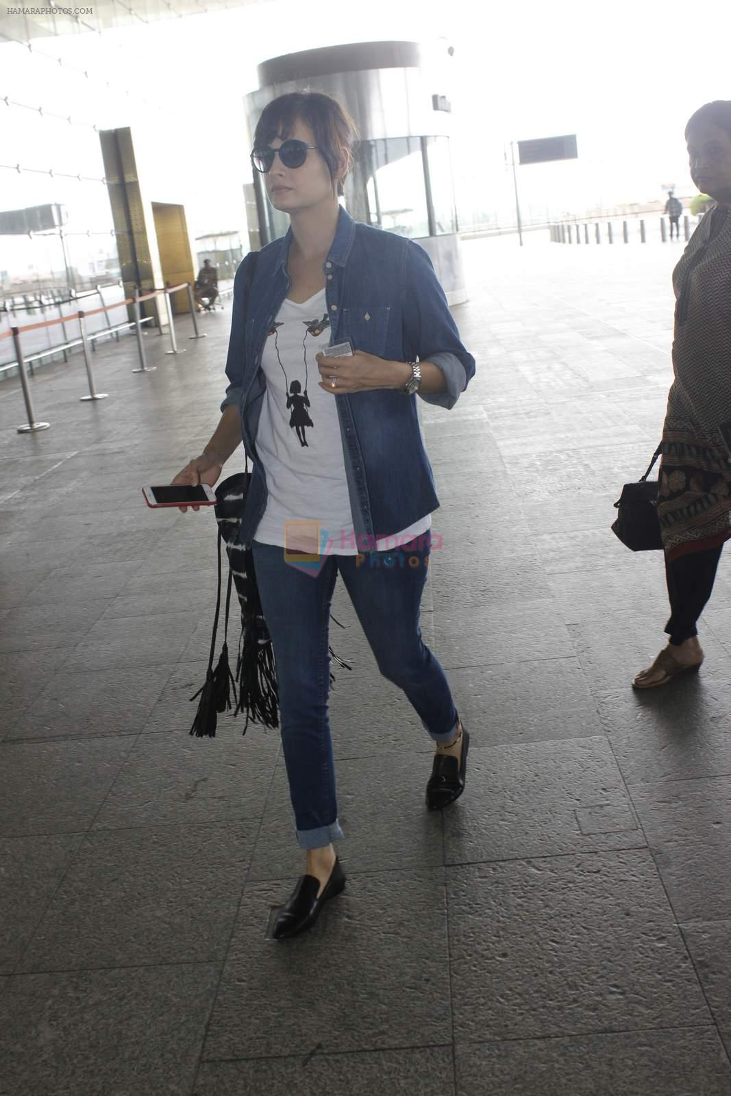 Dia Mirza snapped at airport on 17th June 2016