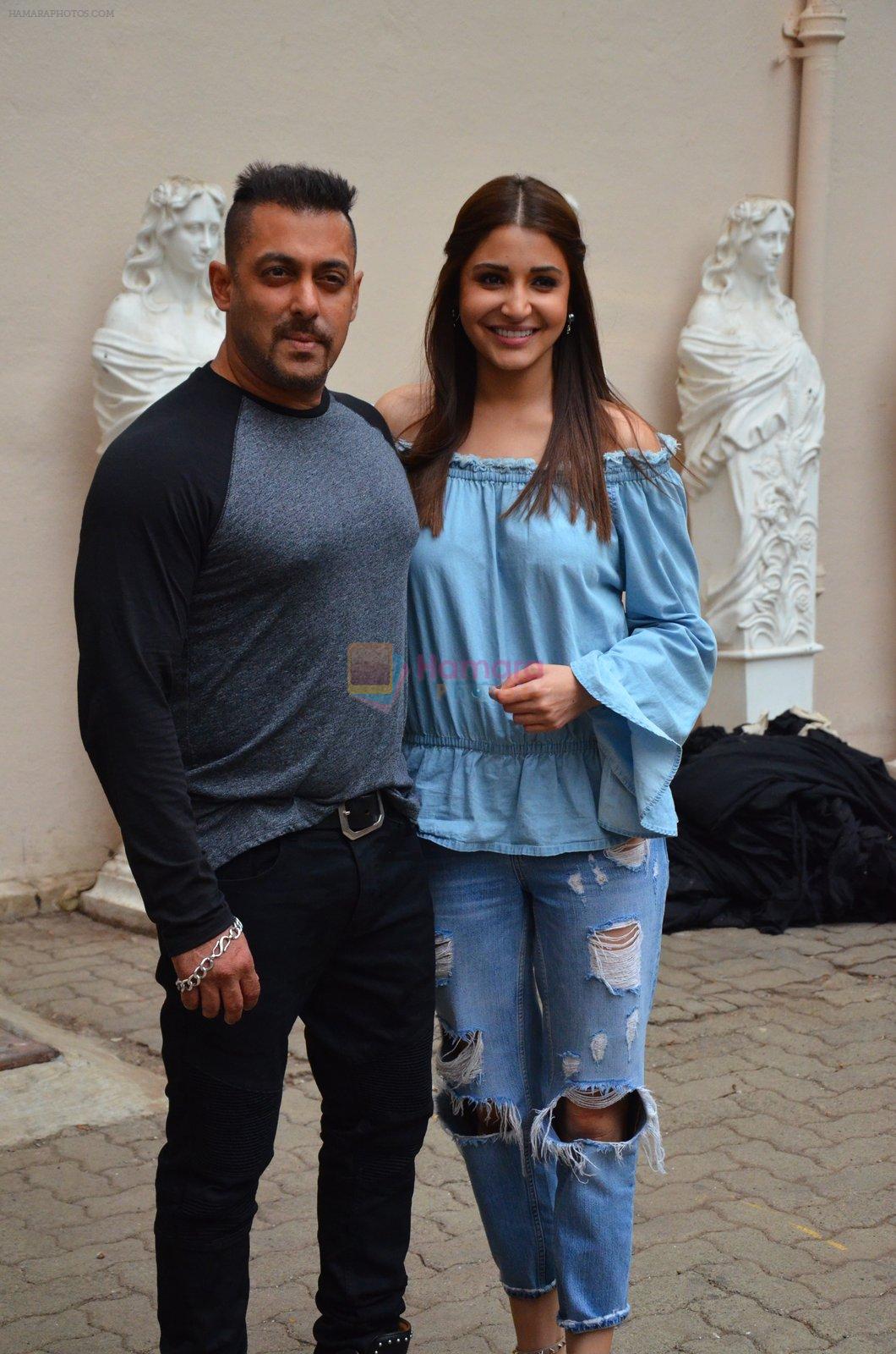 Salman Khan and Anushka Sharma during the press conference of film Sultan, in Mumbai, India on June 18, 2016