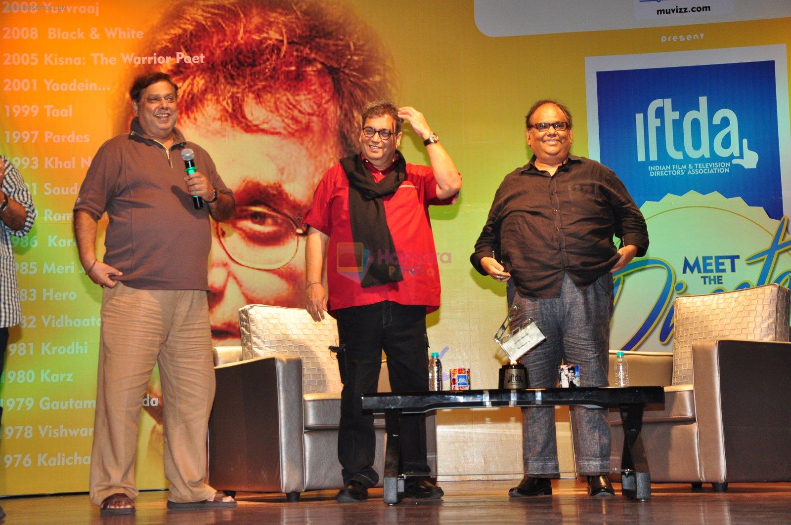 Subhash Ghai, Satish Kaushik, David Dhawan at Indian Film and Television Directors Association Meet on June 18, 2016
