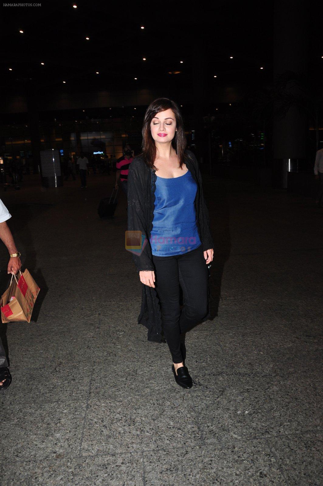 Dia Mirza snapped at airport on 20th June 2016