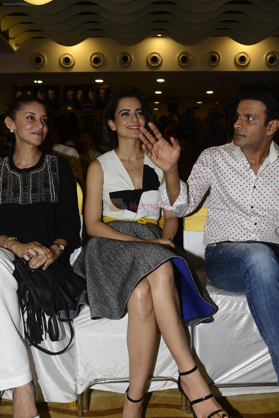 Kangana Ranaut, Neha Sharma, Manoj Bajpai at Kriti film premiere on 22nd June 2016