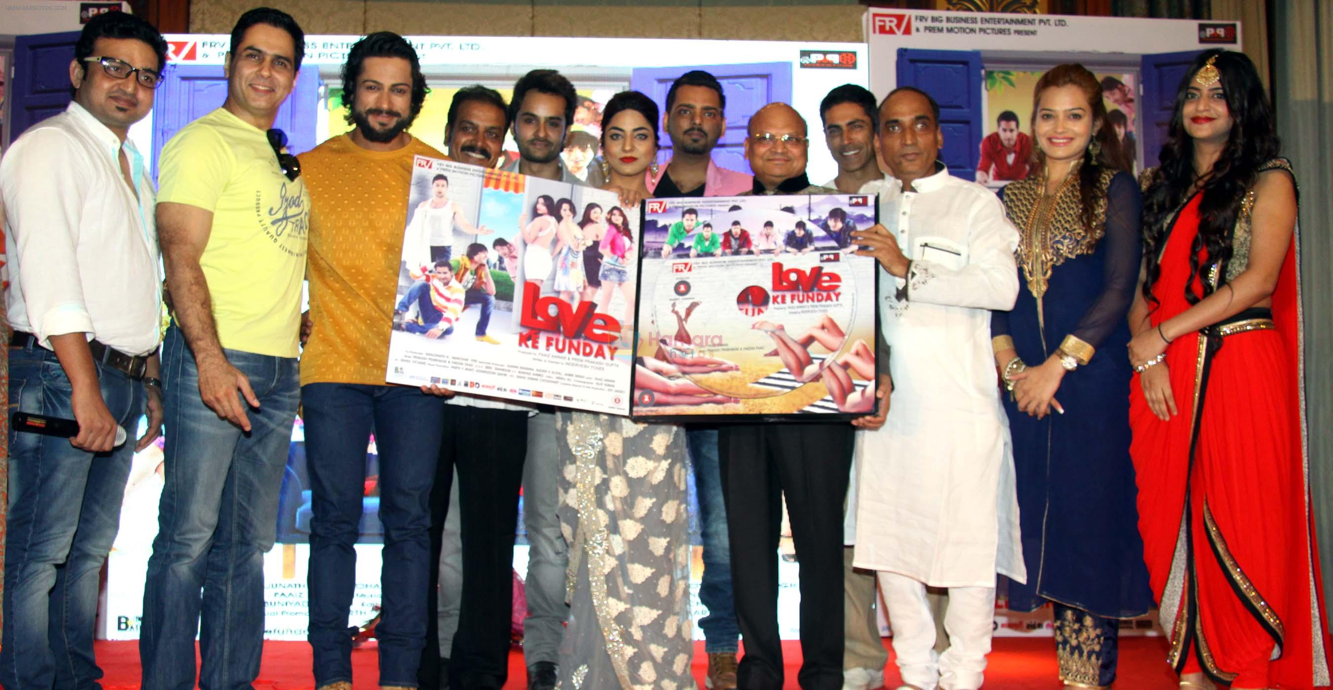 indervesh,aman,shaleen,manjunath n,rishank,ritika,harshvardhan,prem,tarun,faaiz anwar,samiksha & sufi gulati at Love Ke Funday film launch in Mumbai on 22nd Jun