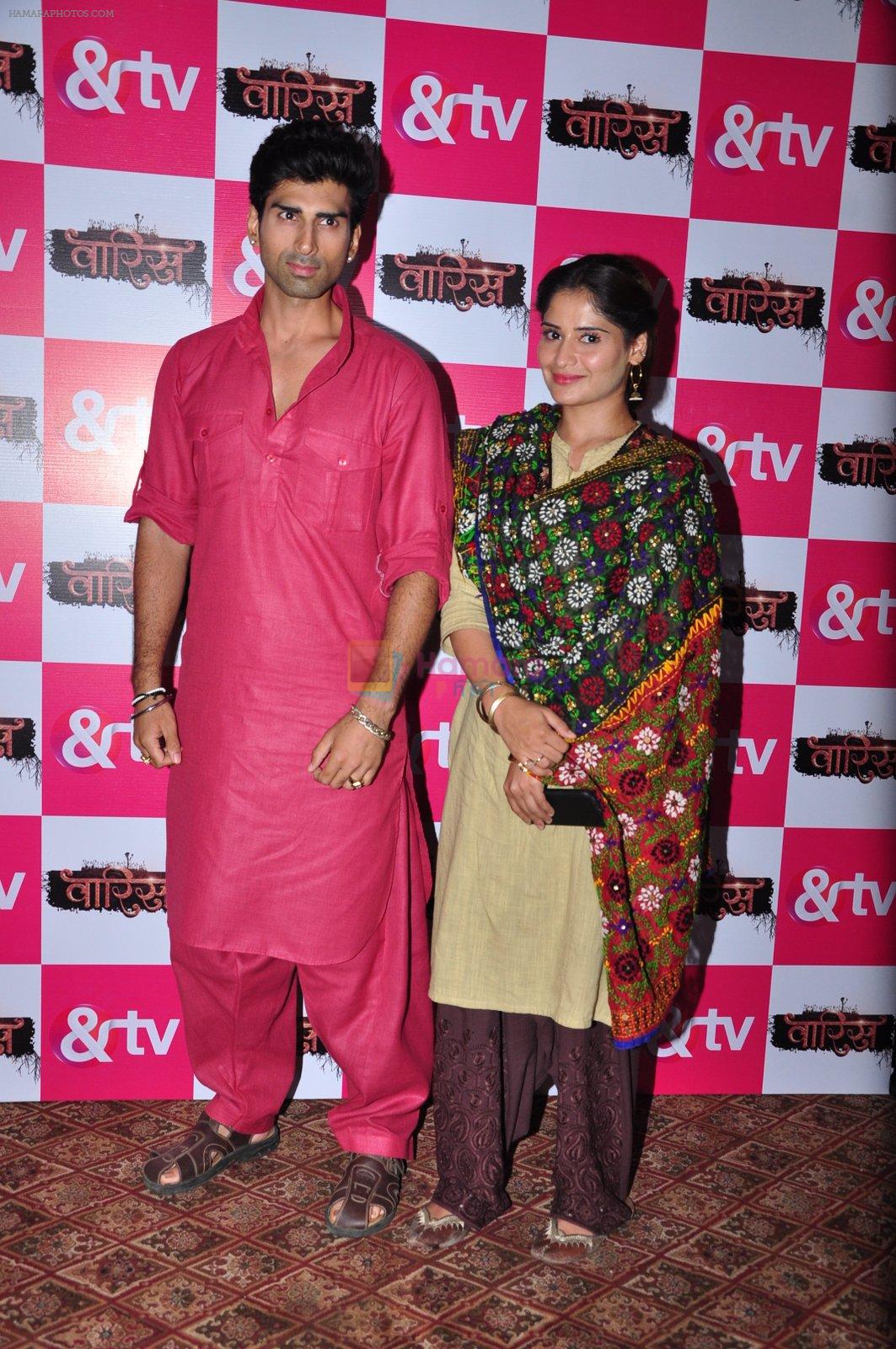 Mohammed Iqbal Khan and Aarti Singh at Waris TV serial launch on 22nd June 2016