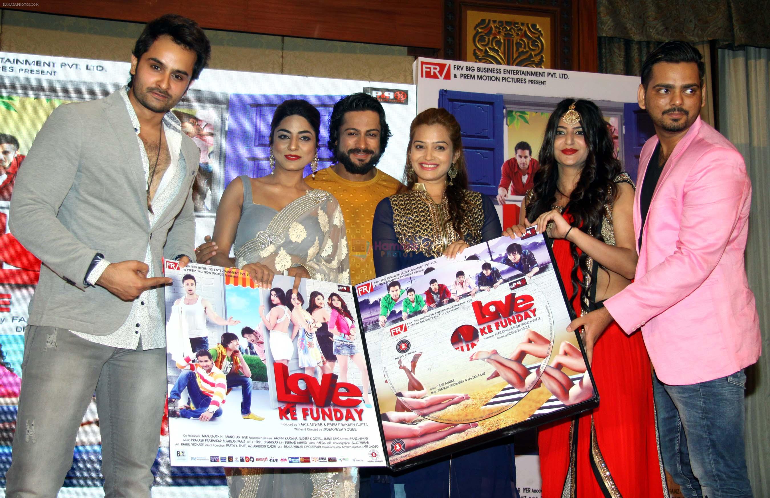 rishank tiwari,ritika gulati,shaleen bhanot,samiksha bhatnagar,sufi gulati & harshvardhan joshi at Love Ke Funday film launch in Mumbai on 22nd June 2016