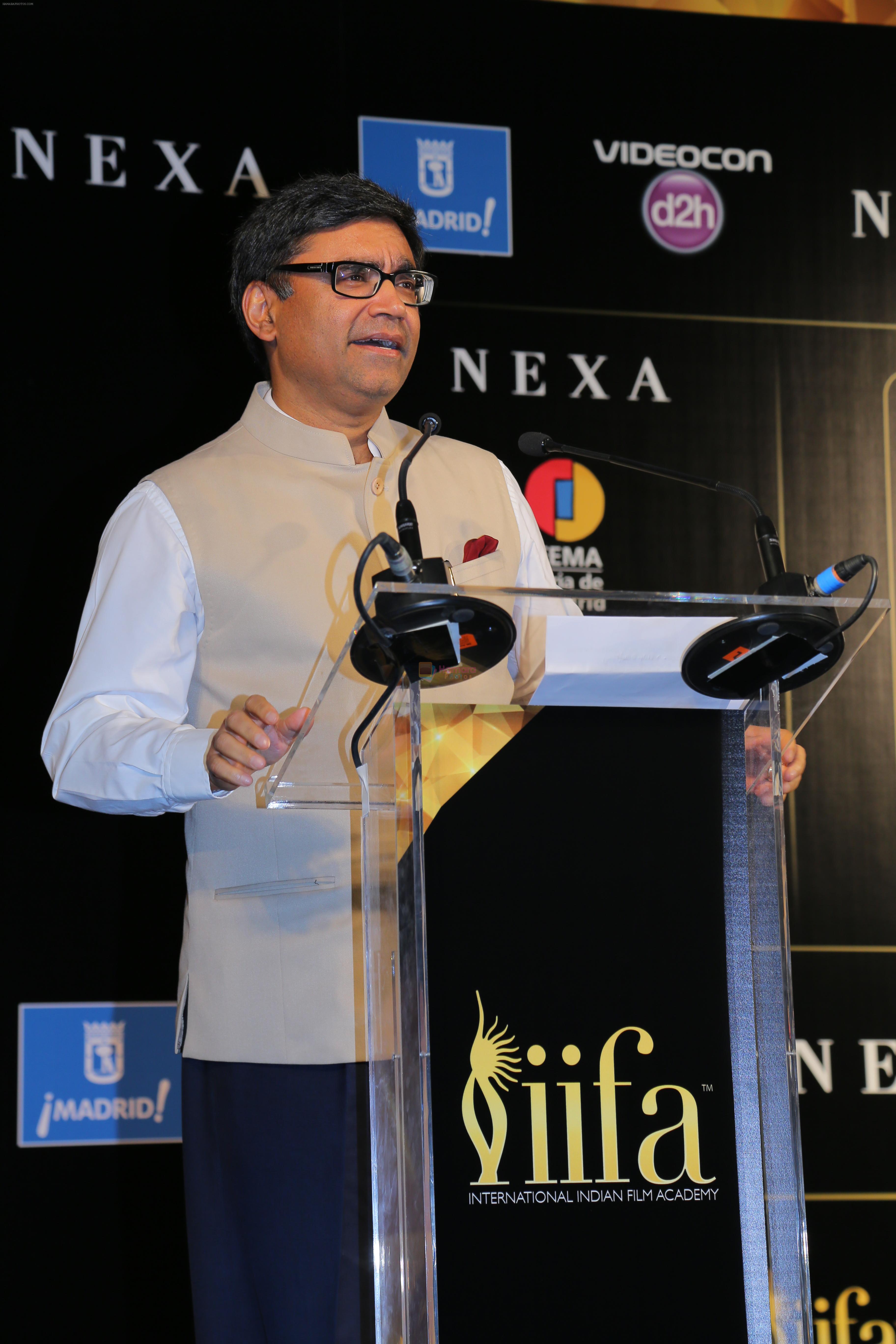 Vikram Misri, Ambassador of India to Spain at the IIFA 2016 Opening Press Conference in Madrid