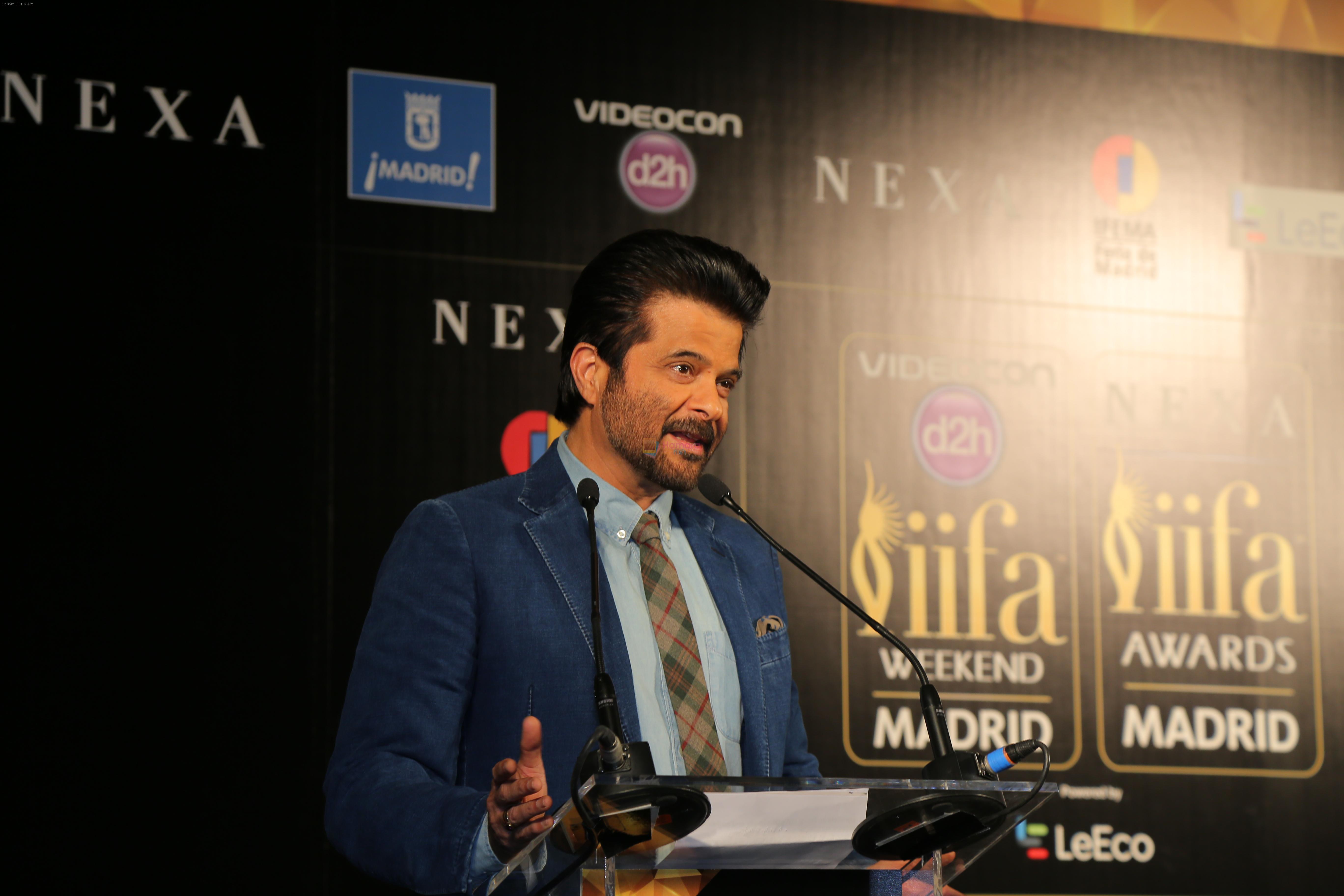 Anil Kapoor at the IIFA 2016 Opening Press Conference in Madrid