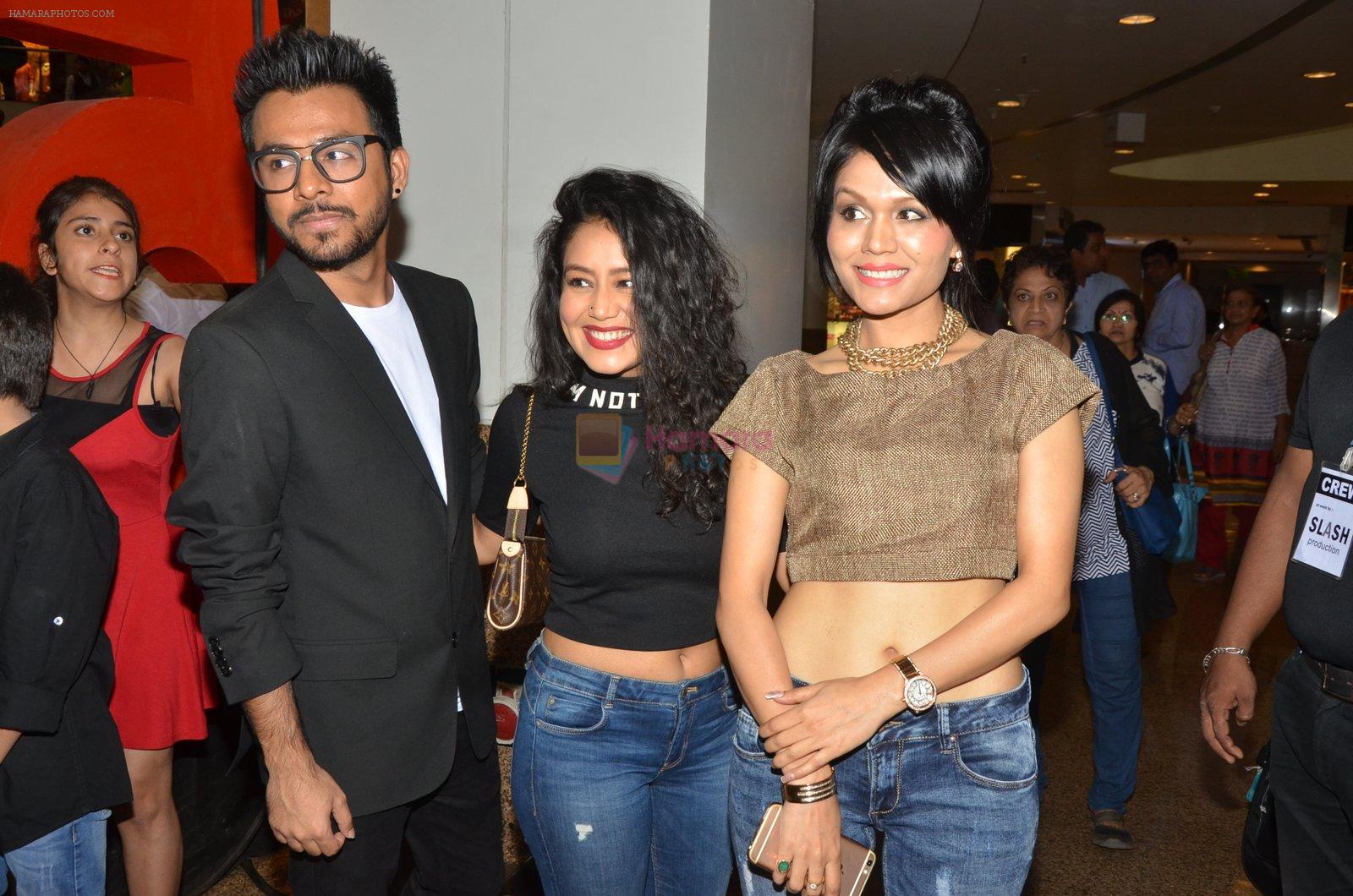 Bollywood singers Neha Kakkar, Tony Kakkar and Sonu Kakkar during the music launch of the film Fever in Mumbai, India on June 24, 2016