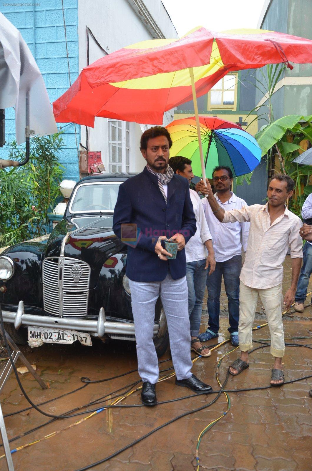 Irrfan Khan on the sets of the television serial Chidiya Ghar on June 24, 2016