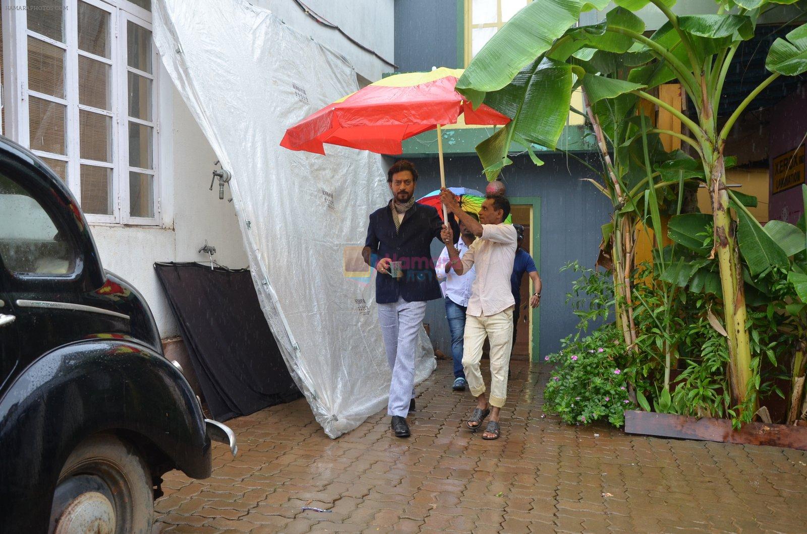Irrfan Khan on the sets of the television serial Chidiya Ghar on June 24, 2016