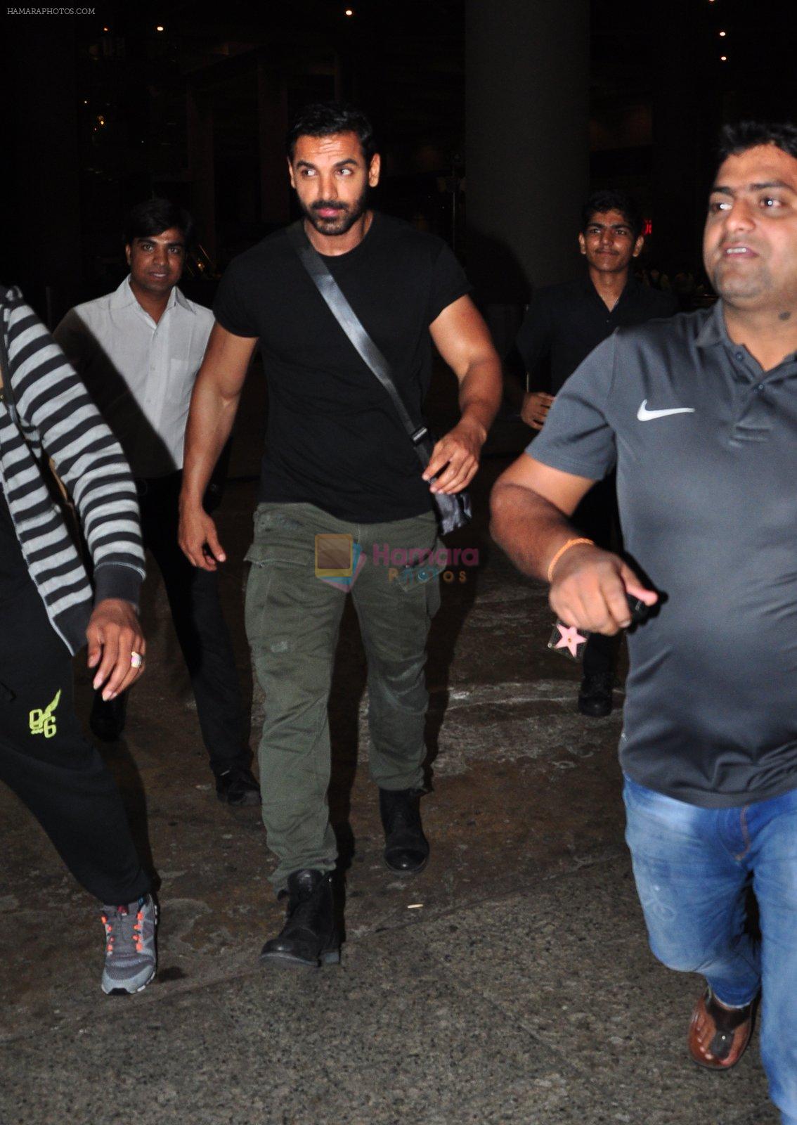 John Abraham snapped at the airport on June 26, 2016