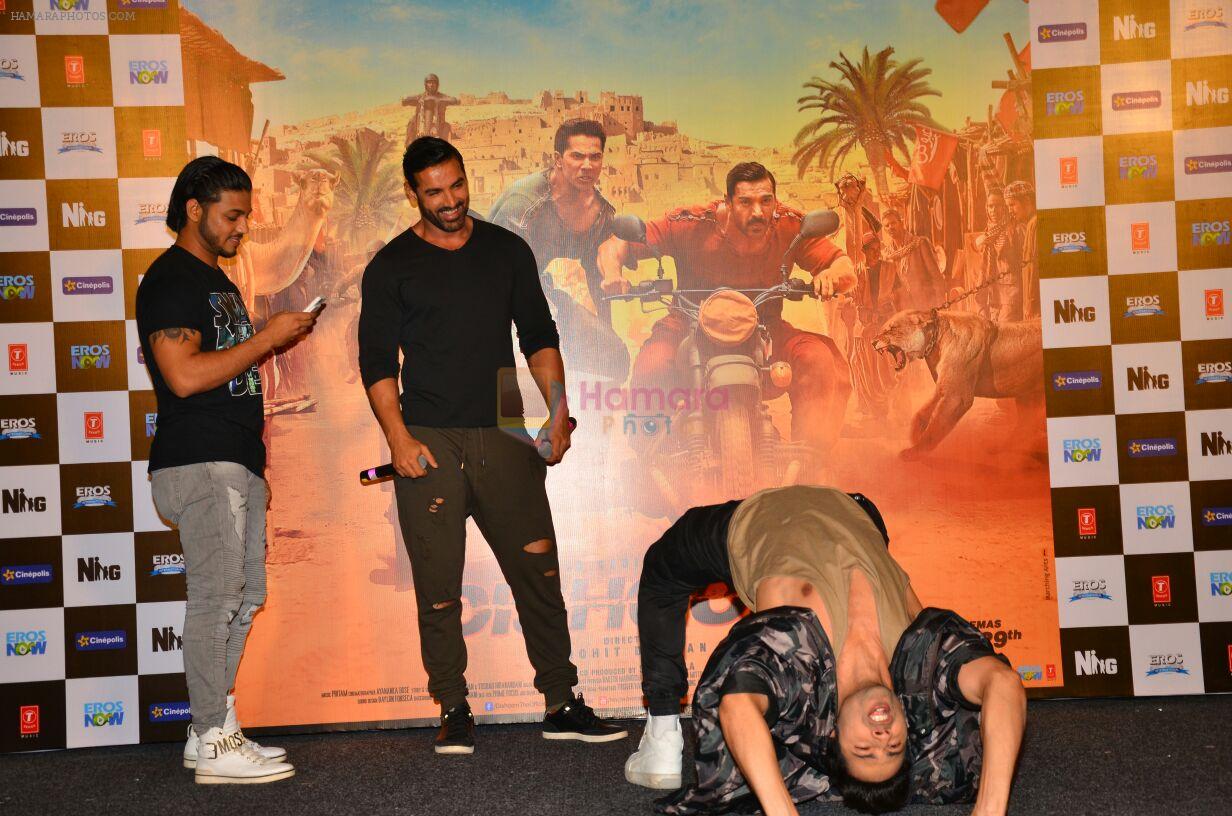 John Abraham, Varun Dhawan at Dishoom promotions in Mumbai on 2nd July 2016