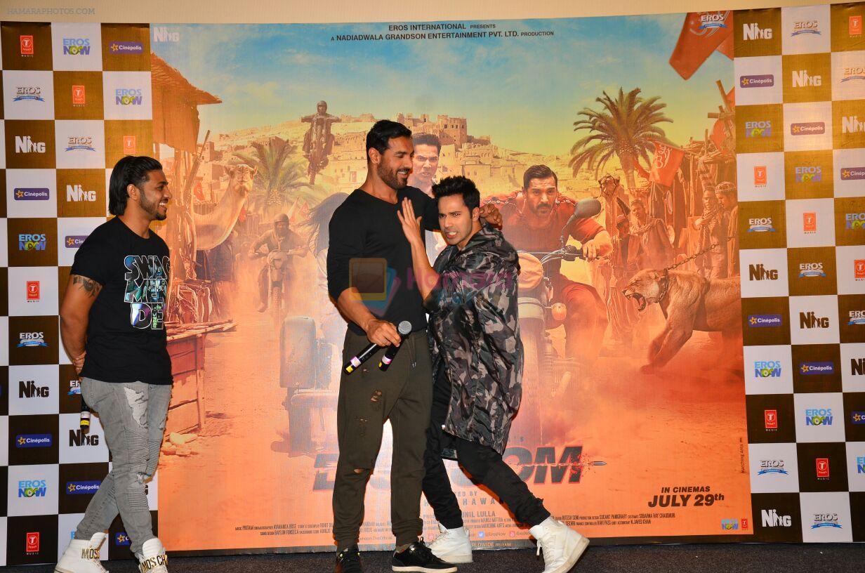 John Abraham, Varun Dhawan at Dishoom promotions in Mumbai on 2nd July 2016