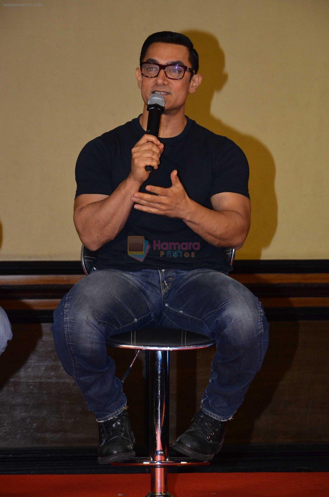 Aamir Khan at Dangal launch in Mumbai on 4th July 2016