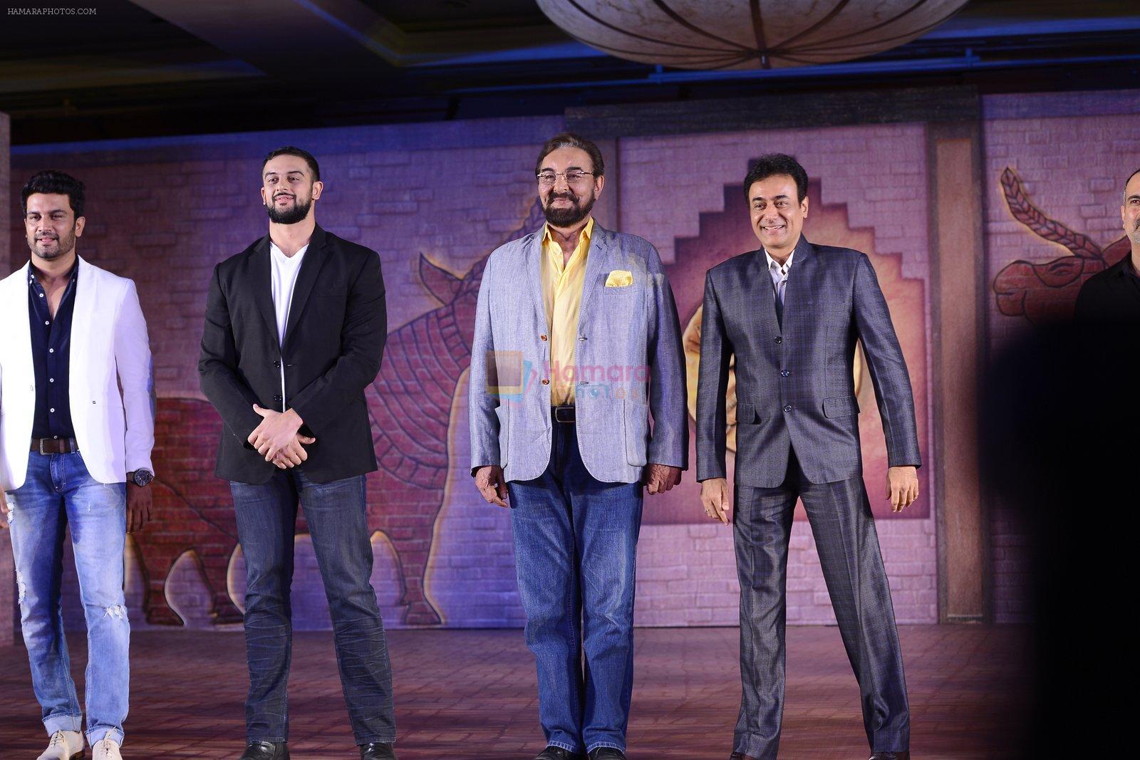 Sharad Kelkar, Kabir Bedi, Nitish Bharadwaj, Arunoday Singh at Mohenjo Daro film launch in Mumbai on 12th July 2016