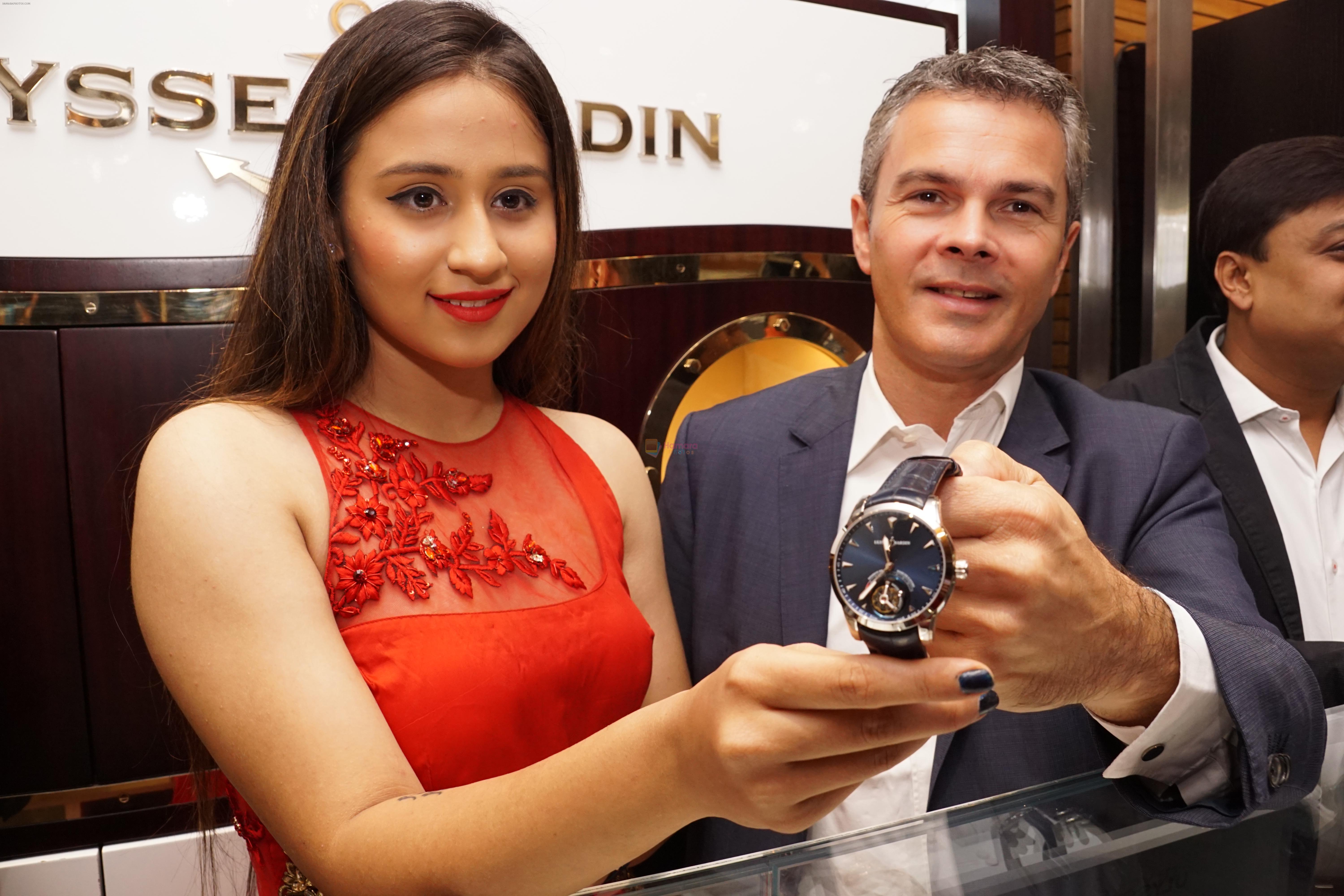 Simrath Junja during the national launch of Anchor Tourbillon Watch from Ulysse Nardin Worth Rs.60 Lakhs on 17th July 2016